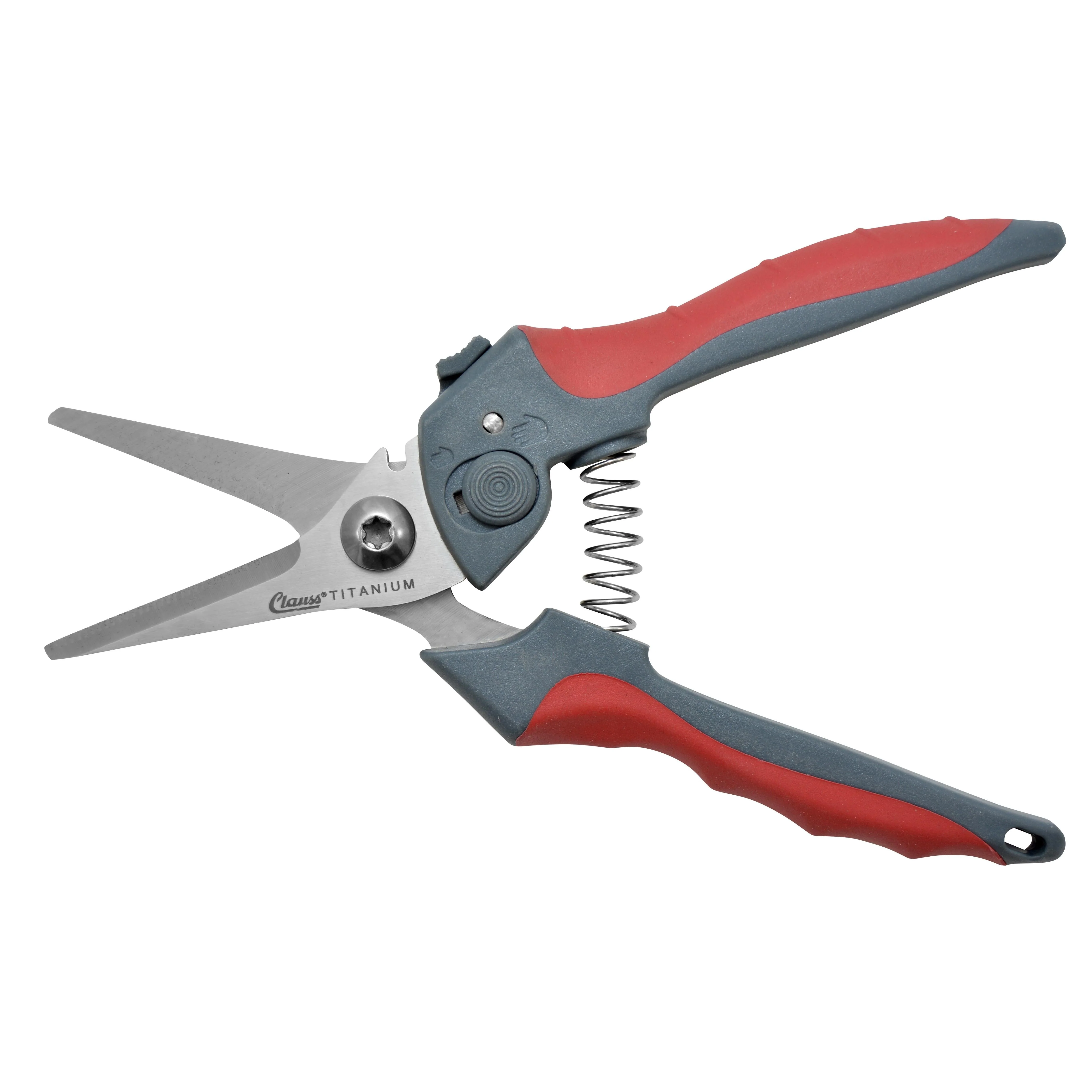 Clauss 8" Titanium Straight Spring Assist Snip - Image 5