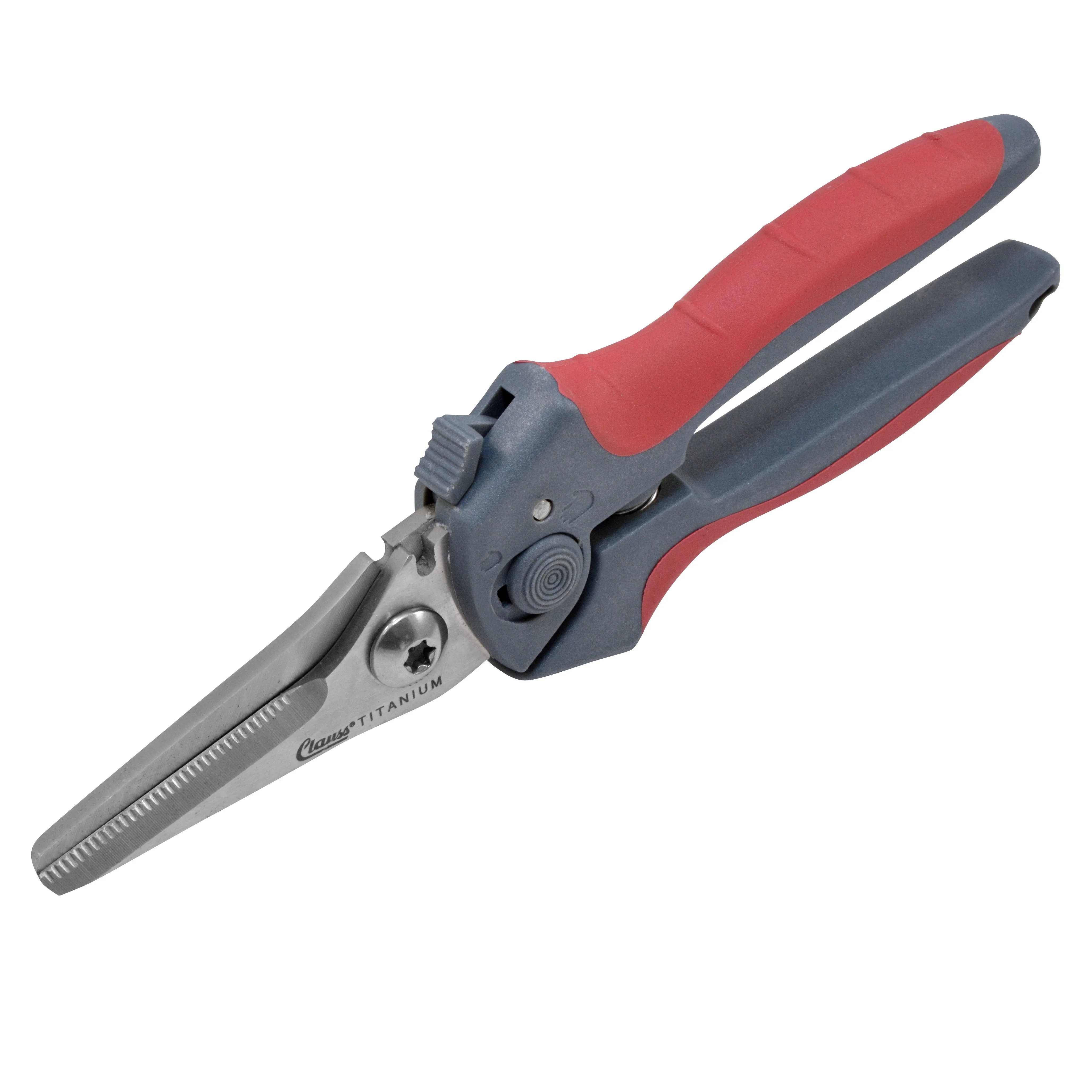 Clauss 8" Titanium Straight Spring Assist Snip - Image 6