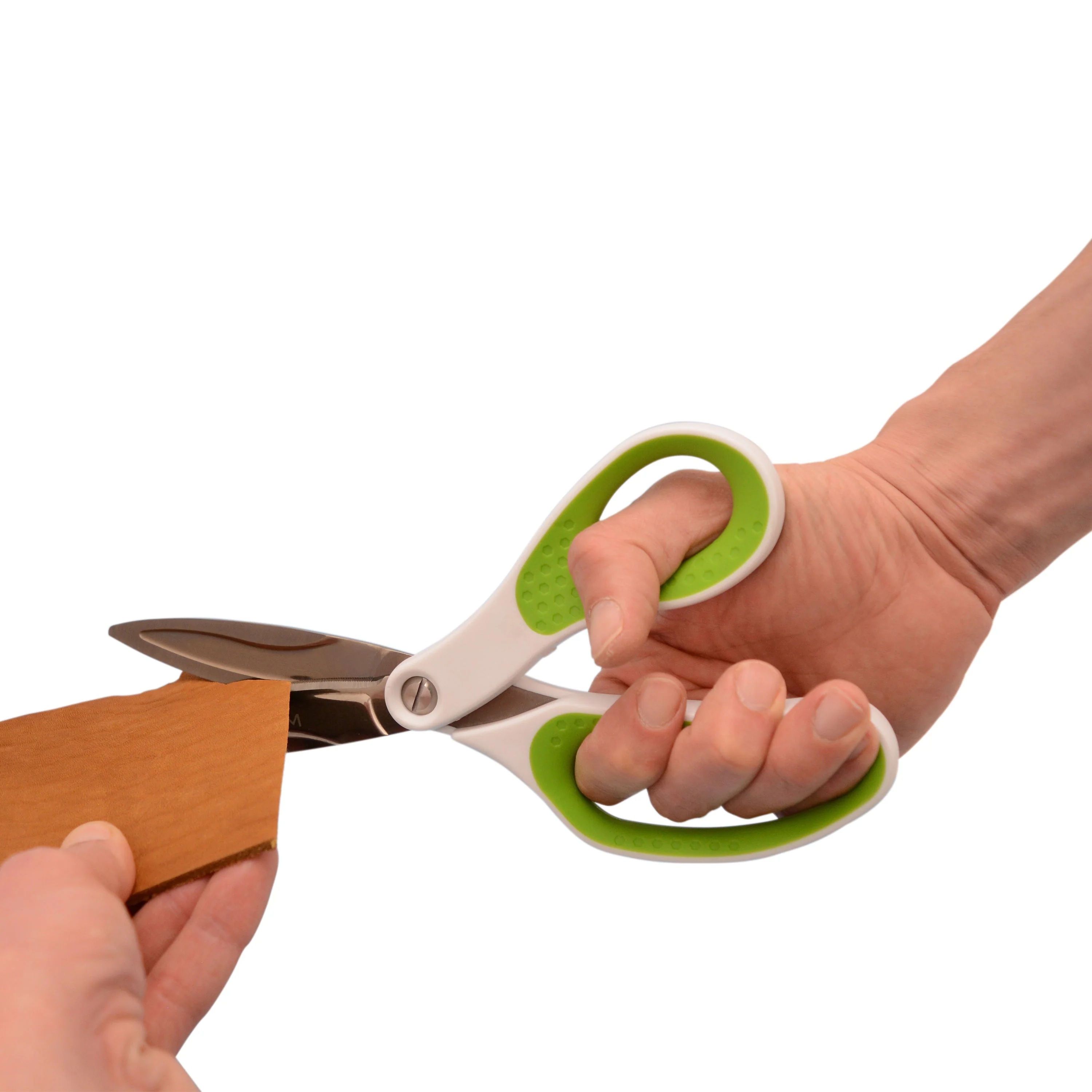 Westcott 10" CarboTitanium Industrial Strength DIY and Crafting Scissors for at Home or Worksite, Green/White (00971-Parent) - Image 3