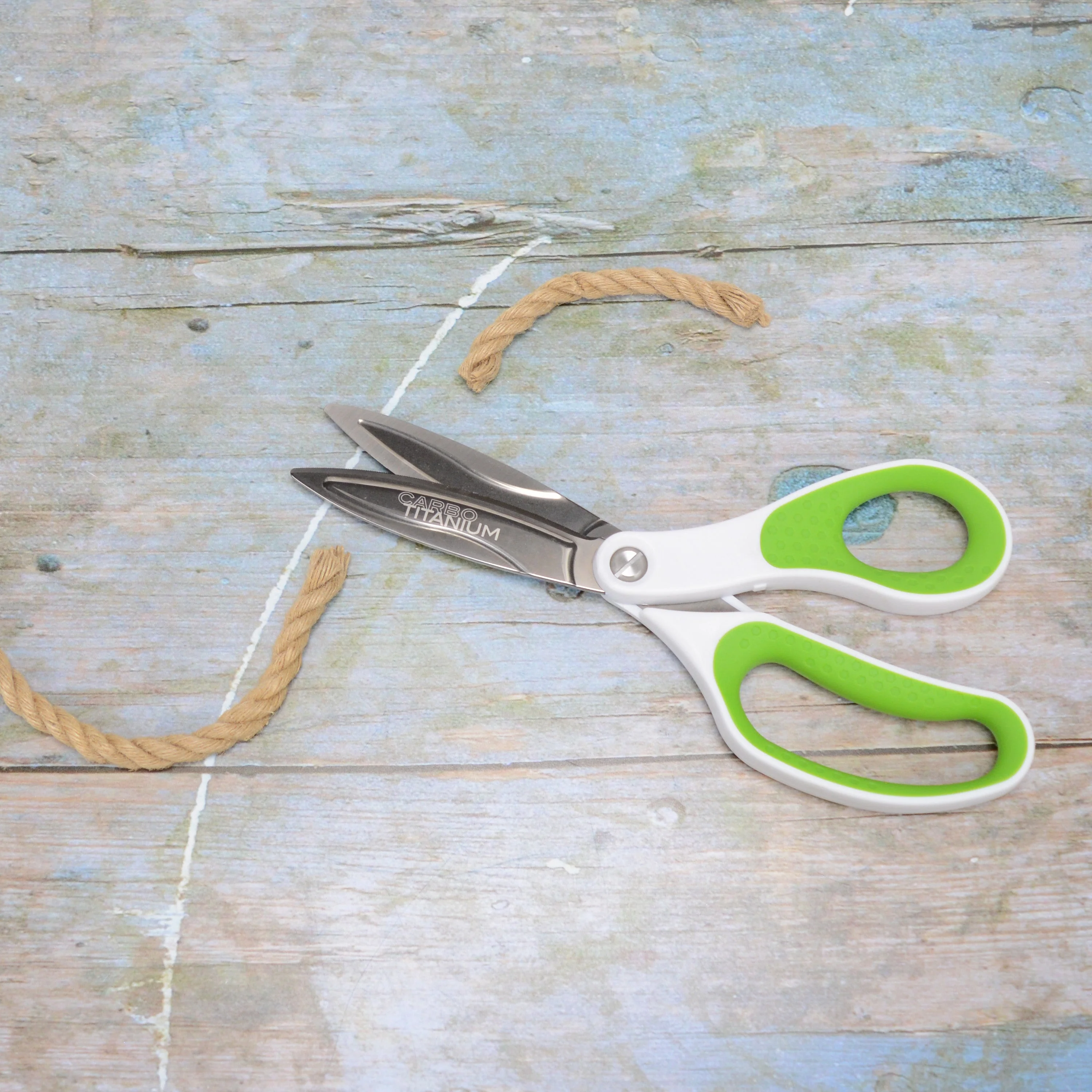 Westcott 10" CarboTitanium Industrial Strength DIY and Crafting Scissors for at Home or Worksite, Green/White (00971-Parent) - Image 6