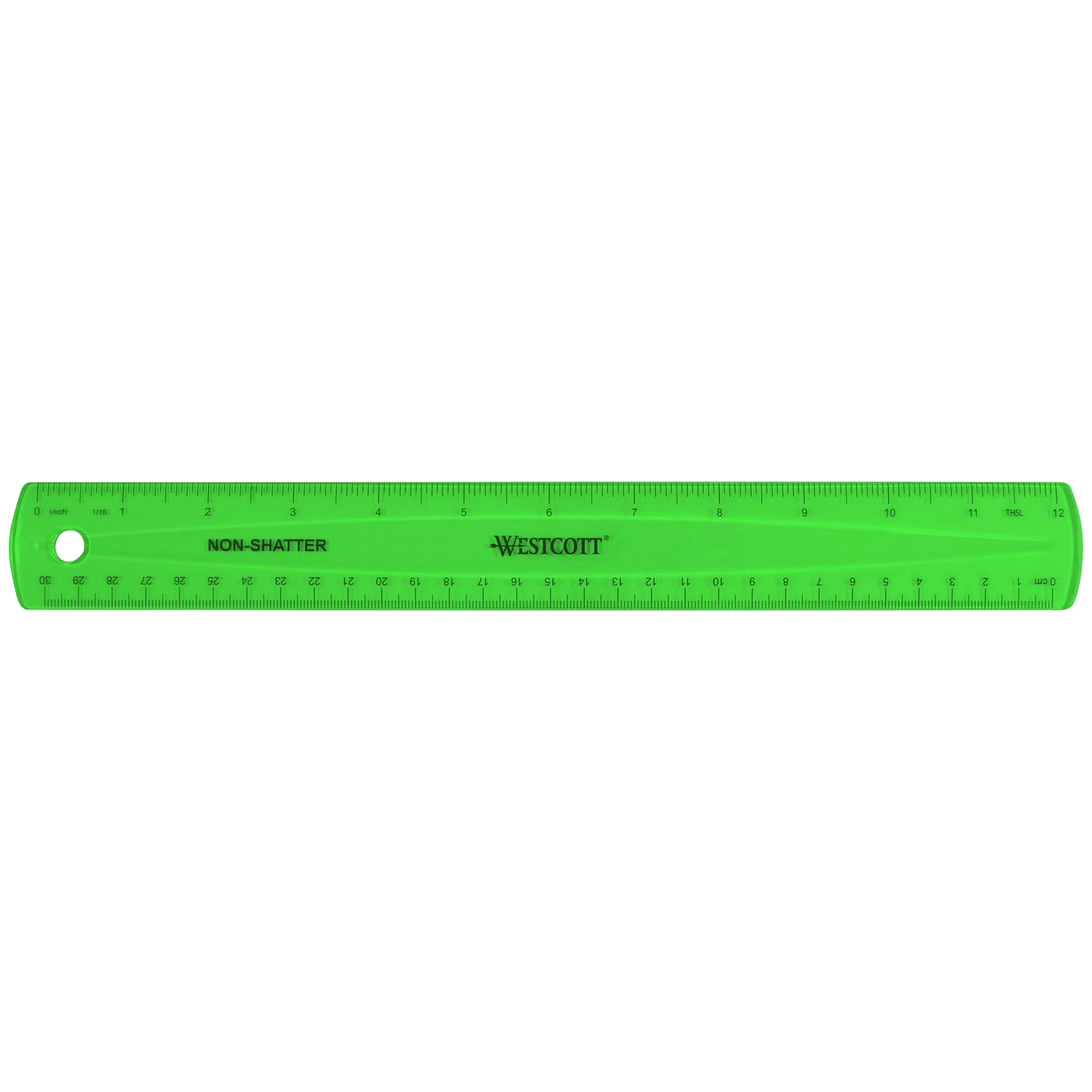 Westcott 12" Shatterproof Ruler, Assorted Translucent Colors (14381) - Image 6
