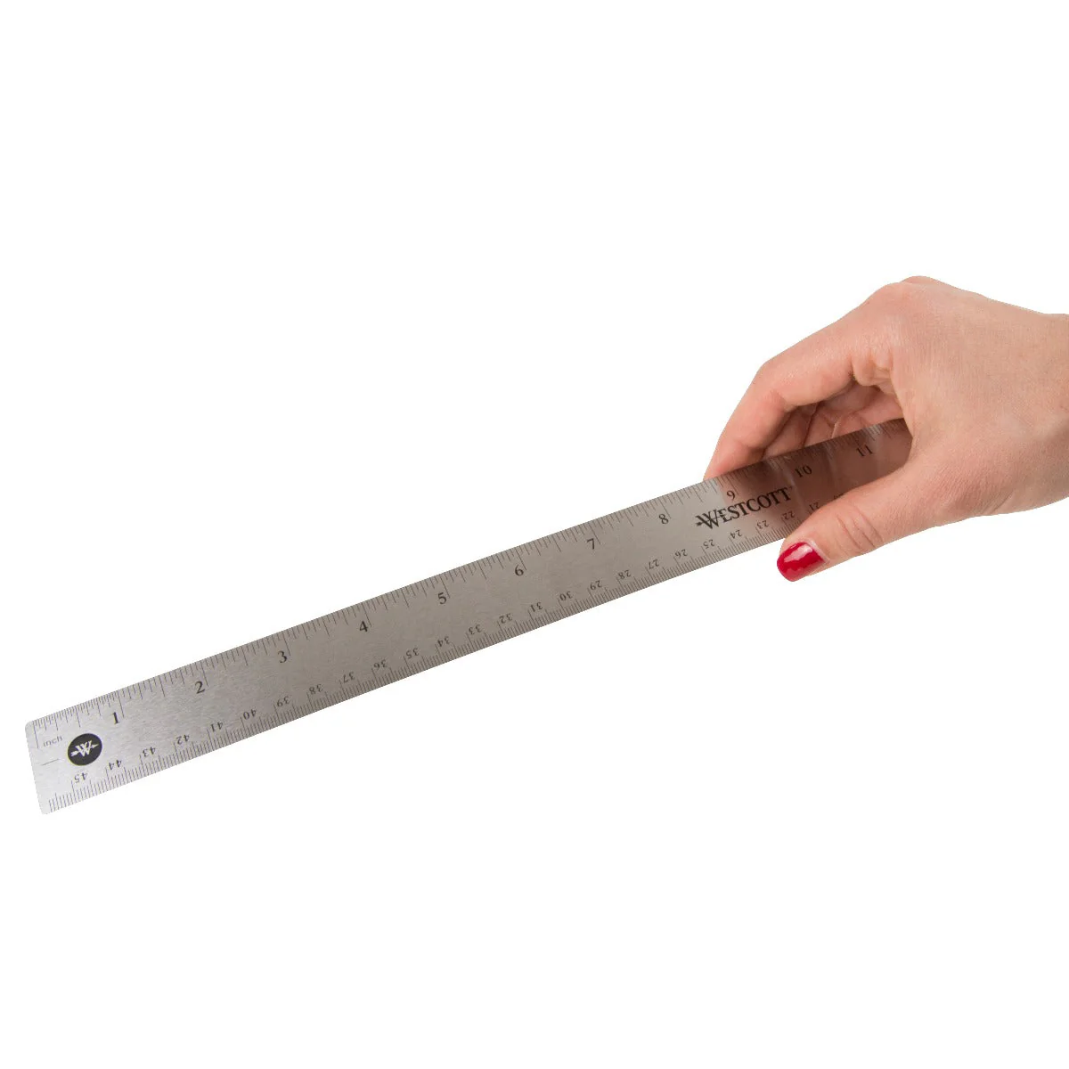Westcott 18" Stainless Steel Office Ruler With Non Slip Cork Base (10417) - Image 5