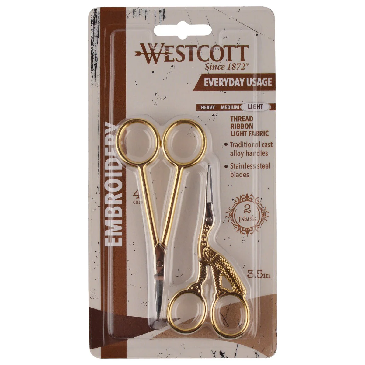 Westcott 2pk Embroidery Gold Scissor Set - Image 10