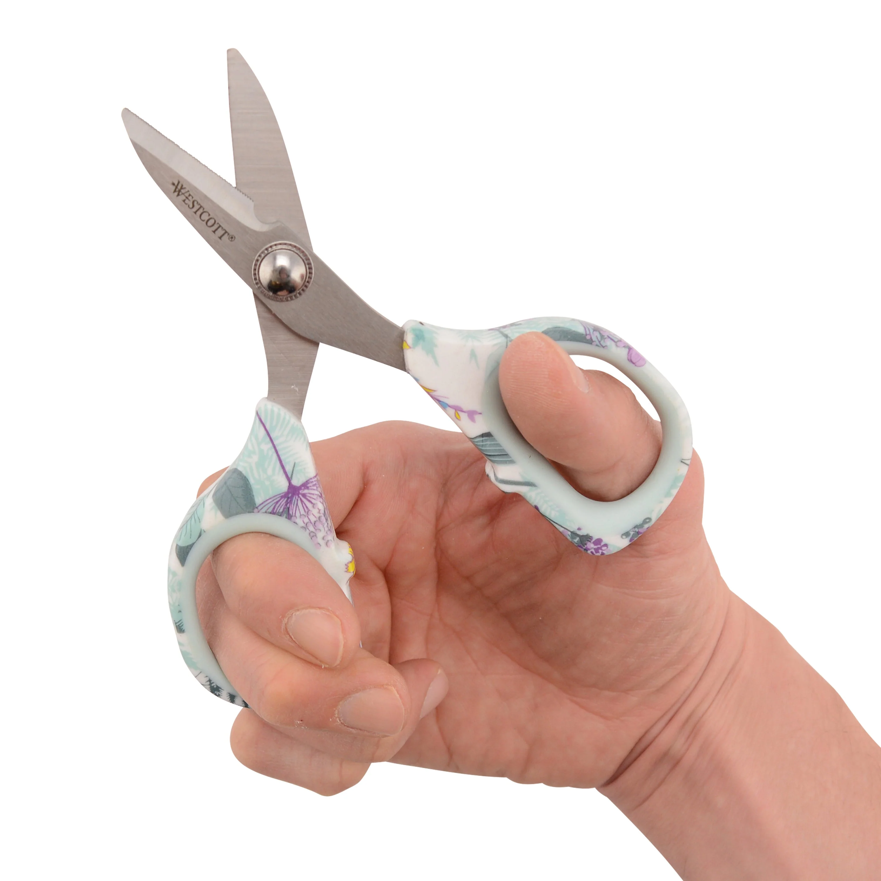 Westcott 4-Piece Sewing Set with Rag Scissors, Embroidery Scissors, Tape Measure, Box of Pins and Buttons for Fabric, Quilting, and Sewing Projects (00764-Parent) - Image 7