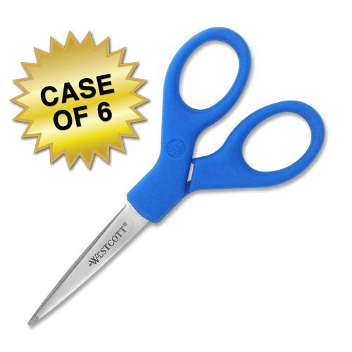 Westcott All Purpose Preferred Stainless Steel Scissors, 5", Blue (44216) - Image 7