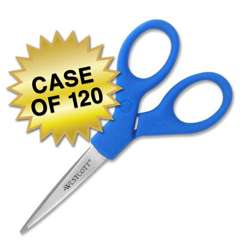 Westcott All Purpose Preferred Stainless Steel Scissors, 5", Blue (44216) - Image 8