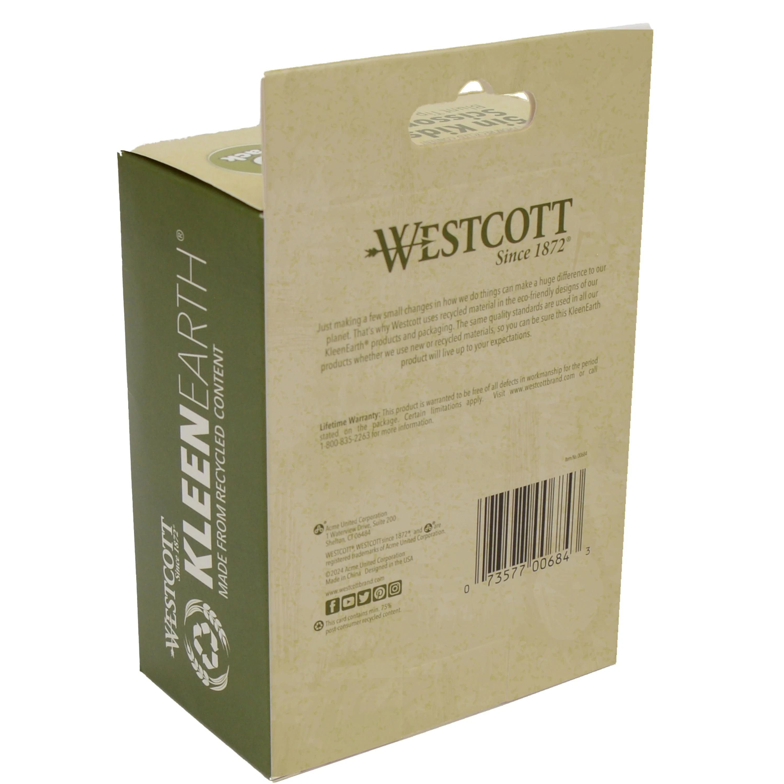 Westcott 5" KleenEarth Scissors 6-Pack, for Kids Ages 4+, Recycled Scissors for School and Craft Projects (00684-PARENT) - Image 5