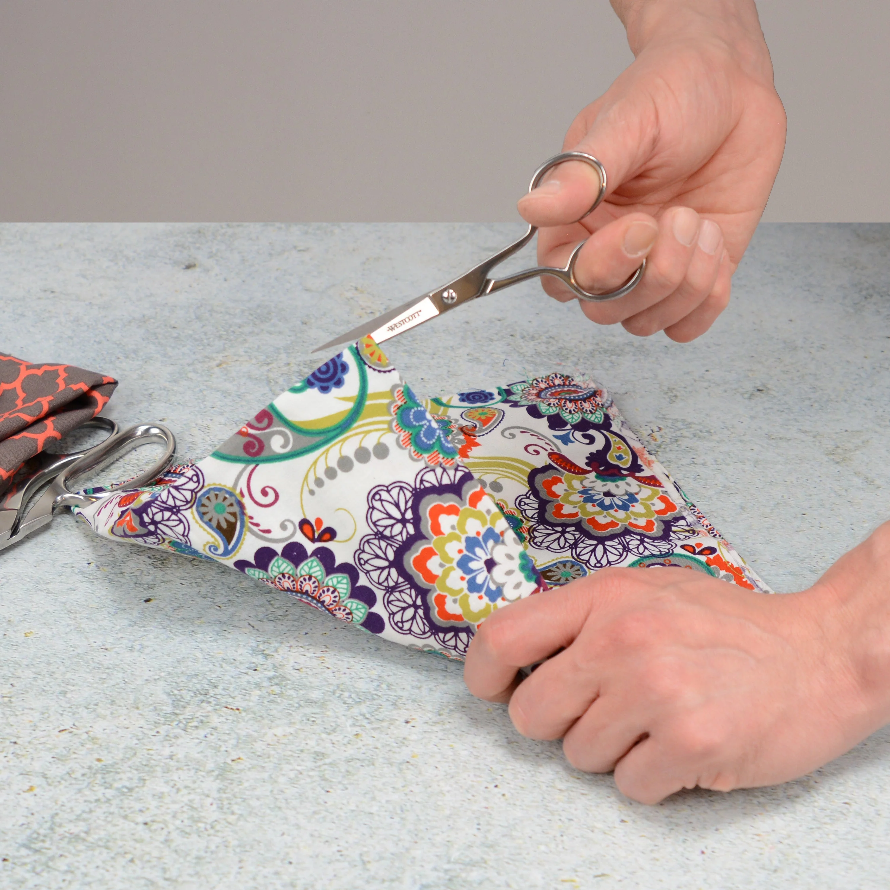 Westcott 5in Forged Fabric and Paper Scissors, Precision Scissors for Embroidery Detail, Sewing, Quilting, Tailoring, Arts and Crafts (00843-PARENT) - Image 4