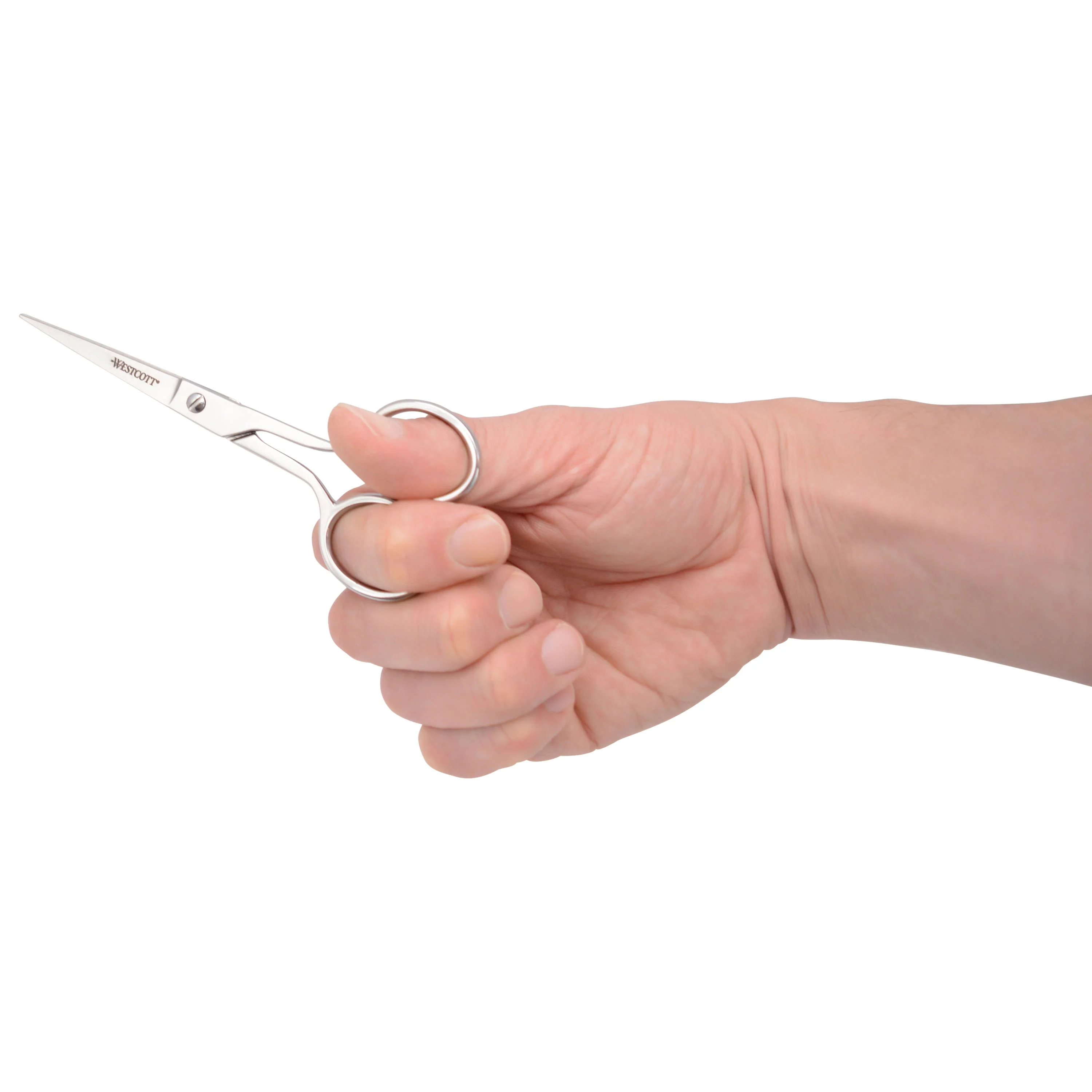 Westcott 5in Forged Fabric and Paper Scissors, Precision Scissors for Embroidery Detail, Sewing, Quilting, Tailoring, Arts and Crafts (00843-PARENT) - Image 9