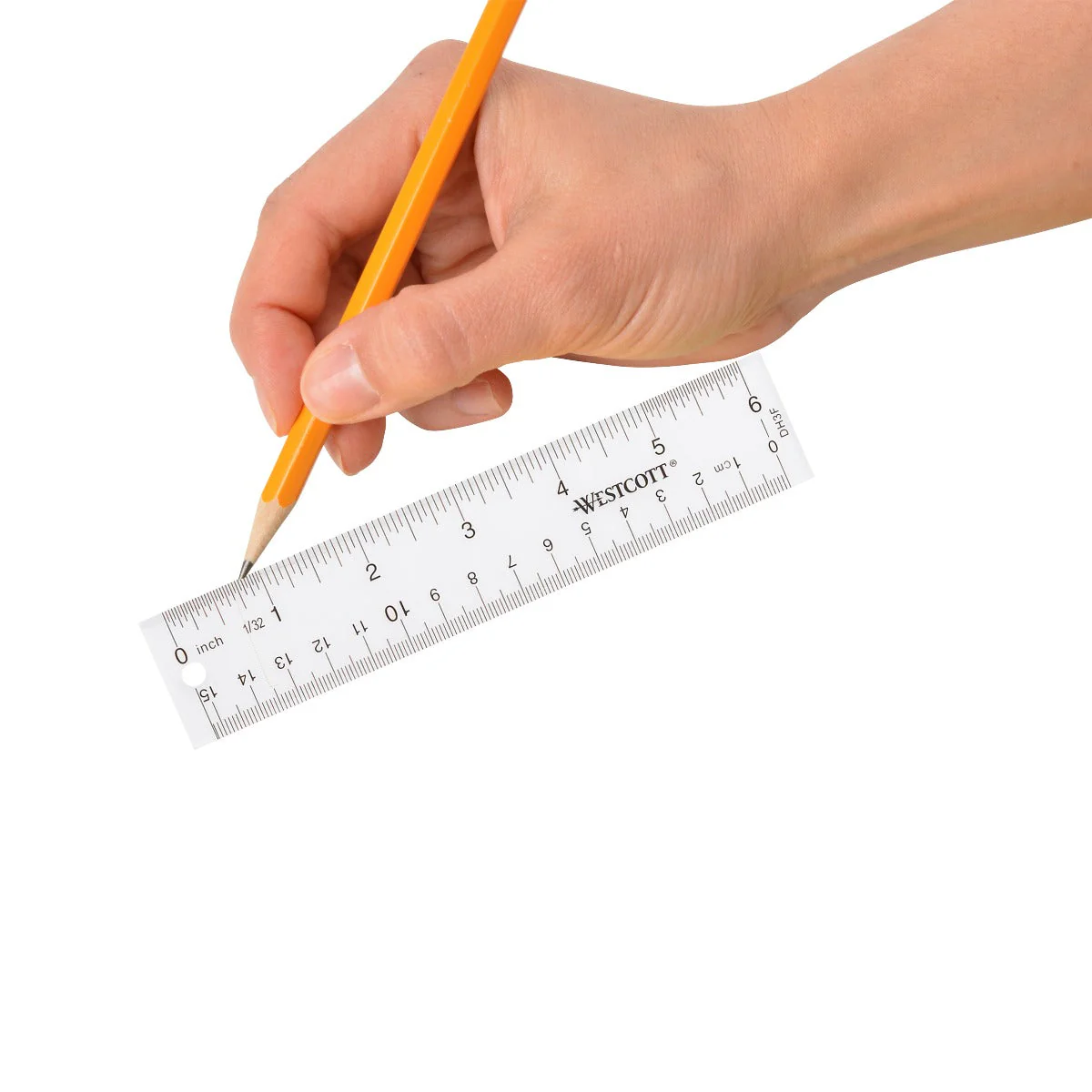 Westcott 6" Acrylic Ruler, Clear (10561) - Image 4