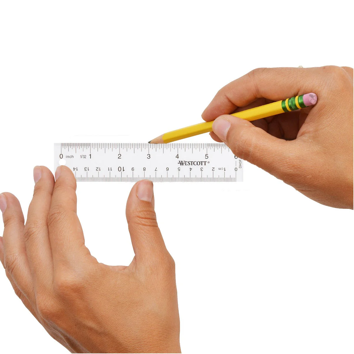 Westcott 6" Acrylic Ruler, Clear (10561) - Image 6