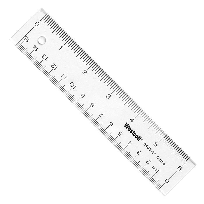 Westcott 6" Acrylic Ruler, Clear (10561) - Image 7