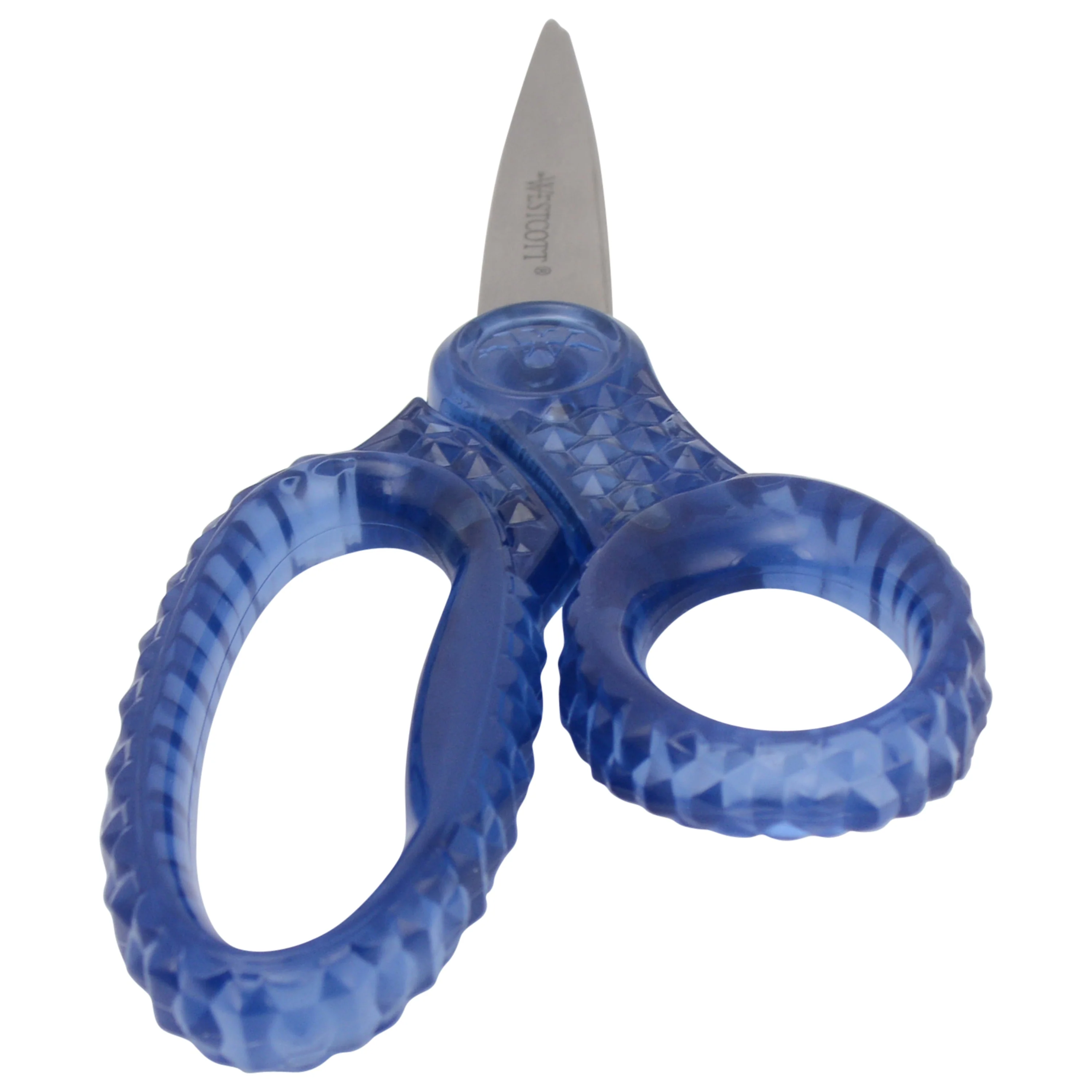 Westcott 7" GEM Crystal-Design Student Scissors, for Kids Aged 12+ - Scissors for School, Craft, Home, DIY, Classroom - Blue (00705-PARENT) - Image 9