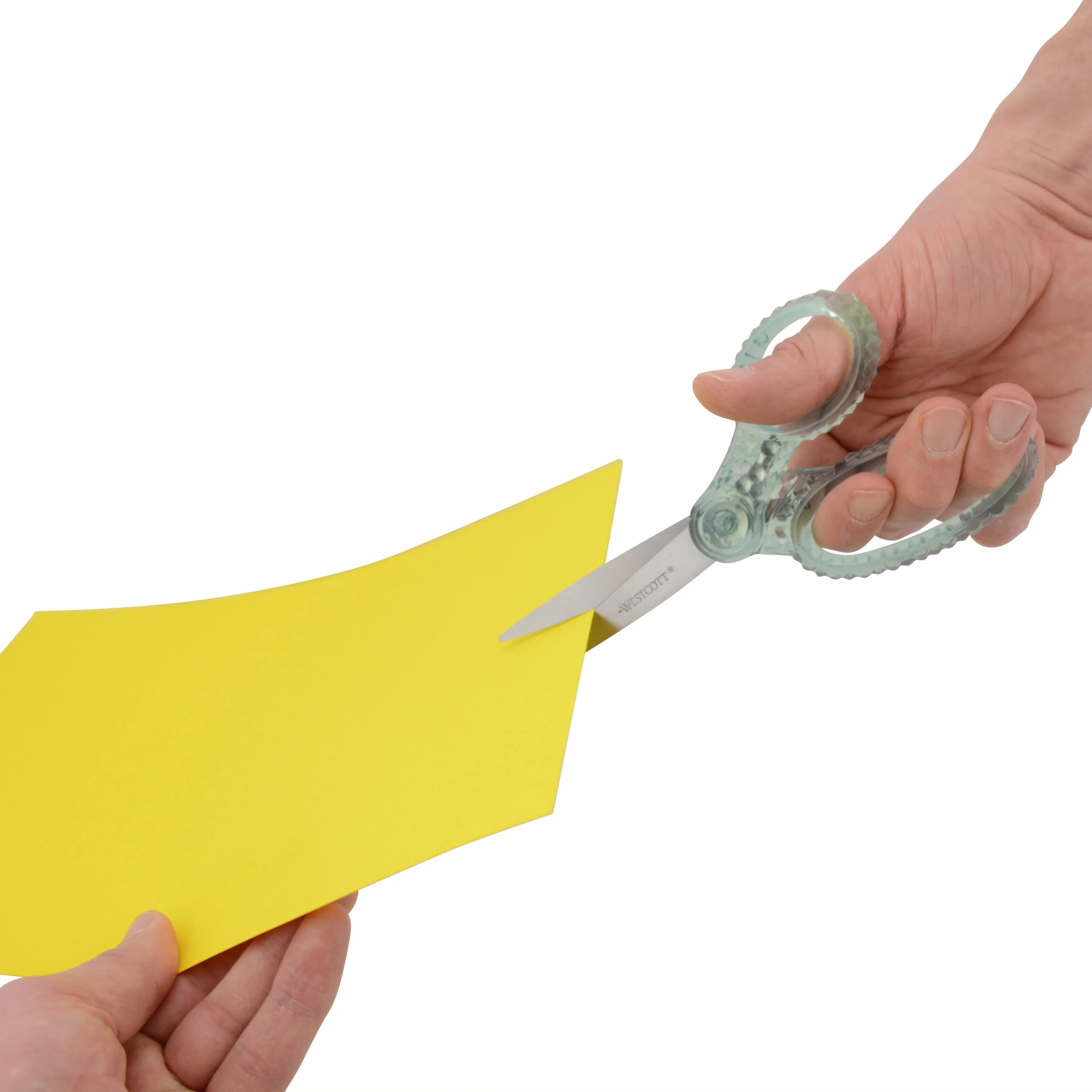 Westcott 7" GEM Crystal-Design Student Scissors, for Kids Aged 12+ - Scissors for School, Craft, Home, DIY, Classroom - Green (00706-PARENT) - Image 6