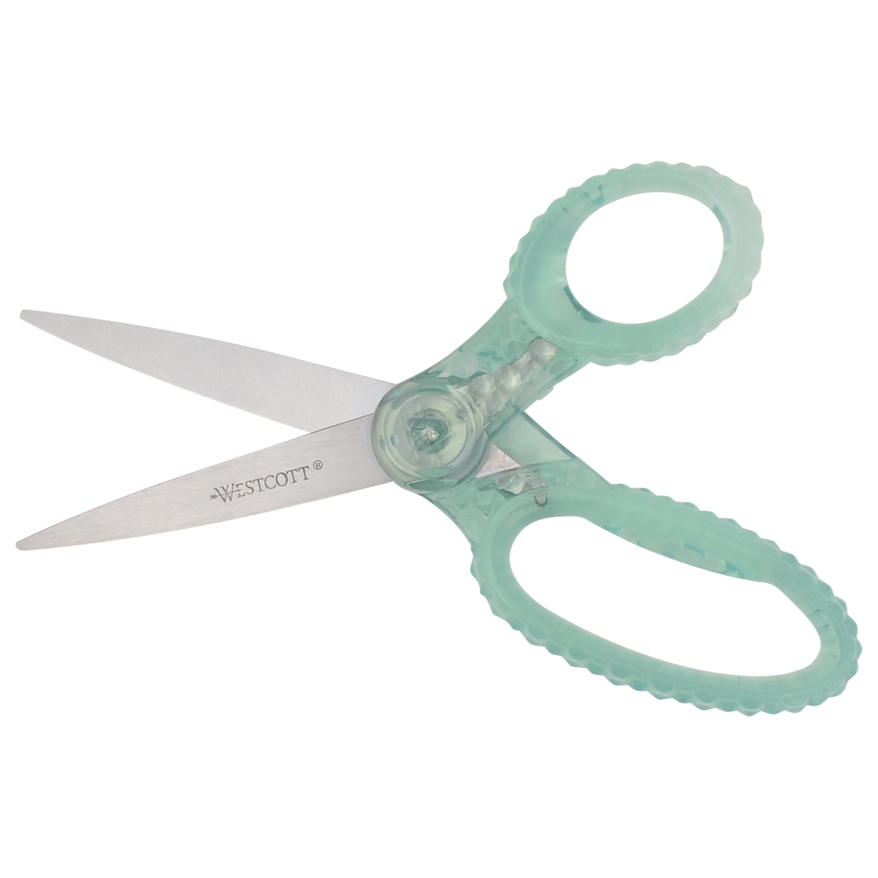 Westcott 7" GEM Crystal-Design Student Scissors, for Kids Aged 12+ - Scissors for School, Craft, Home, DIY, Classroom - Green (00706-PARENT) - Image 7