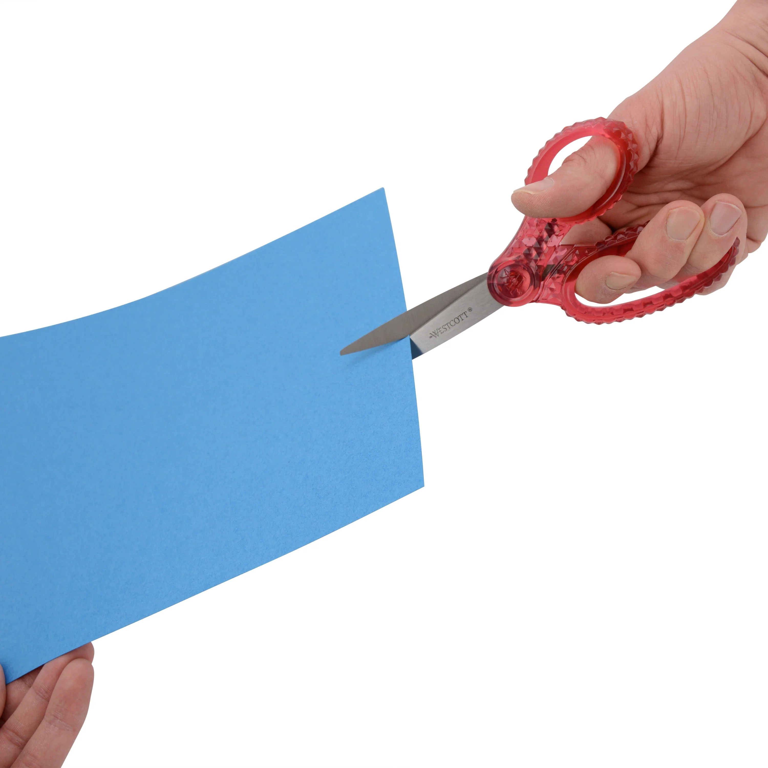 Westcott 7" GEM Crystal-Design Student Scissors, for Kids Aged 12+ - Scissors for School, Craft, Home, DIY, Classroom - Pink (00704-PARENT) - Image 6