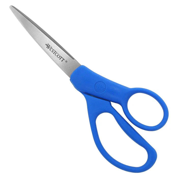 Westcott 7" All Purpose Preferred Stainless Steel Scissors, Blue (43217) - Image 6