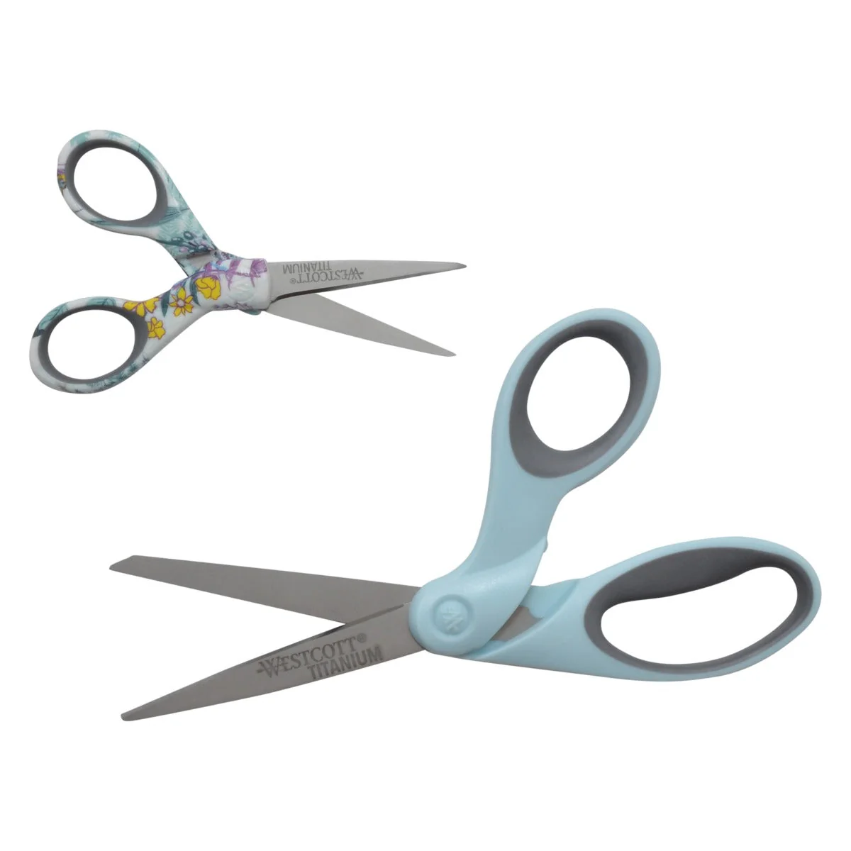 Westcott 8” & 5” Print Titanium 2 Pack Scissor Set - Image 7
