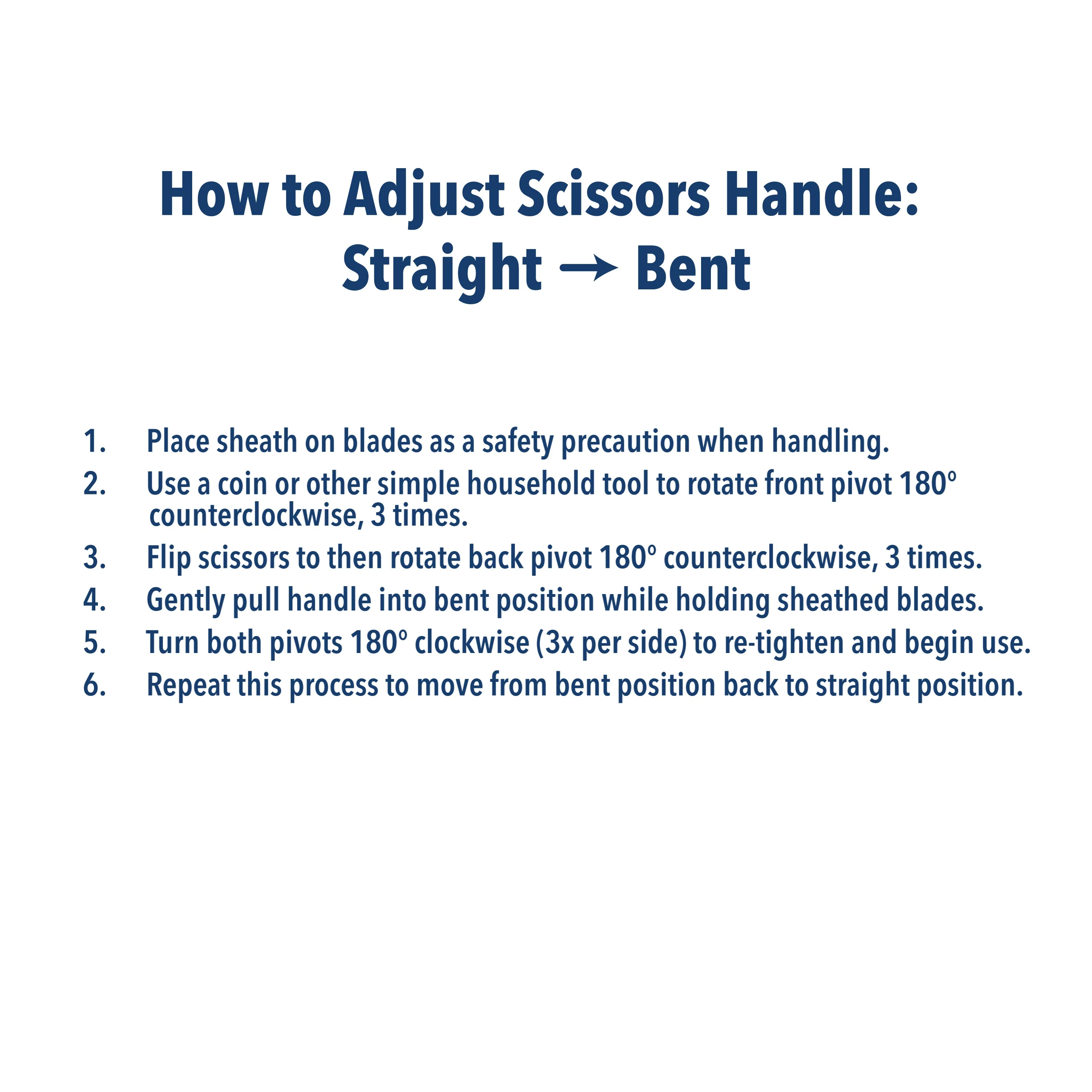 Westcott 8.5” Swivel Pivot Scissors, Adjustable Straight or Bent Blades, Titanium Bonded, Ergonomic Cutting with Protective Sheath, White/Gray (00904-Parent) - Image 5