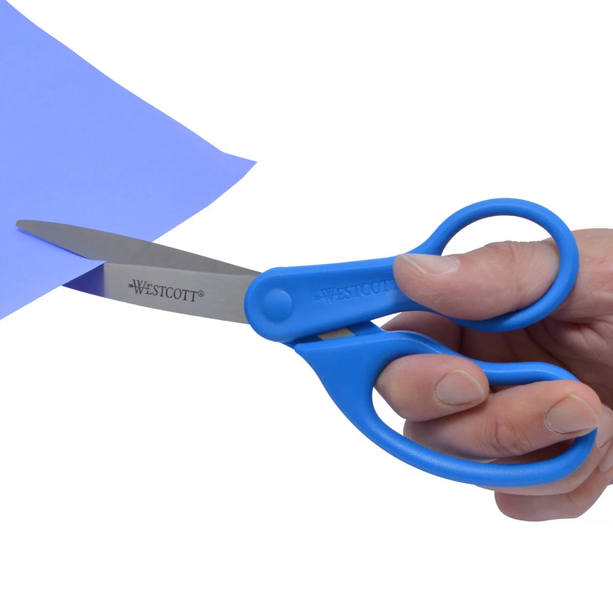 Westcott 8" All Purpose Preferred Stainless Steel Scissors, Blue (41218) - Image 5