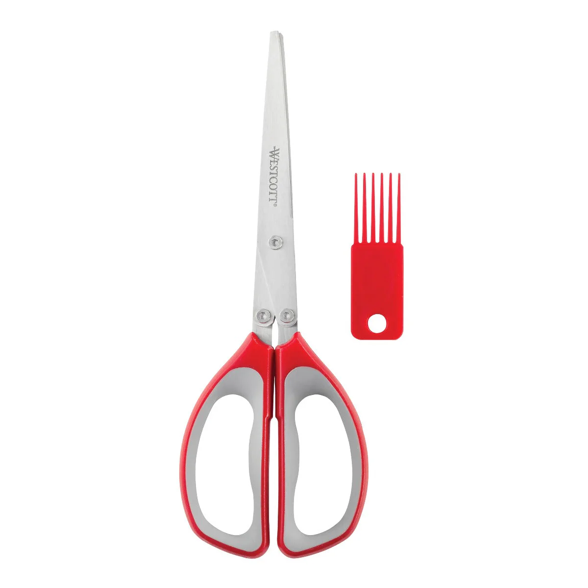 Westcott 8" All Purpose Shredder Scissor, Red (15471) - Image 4