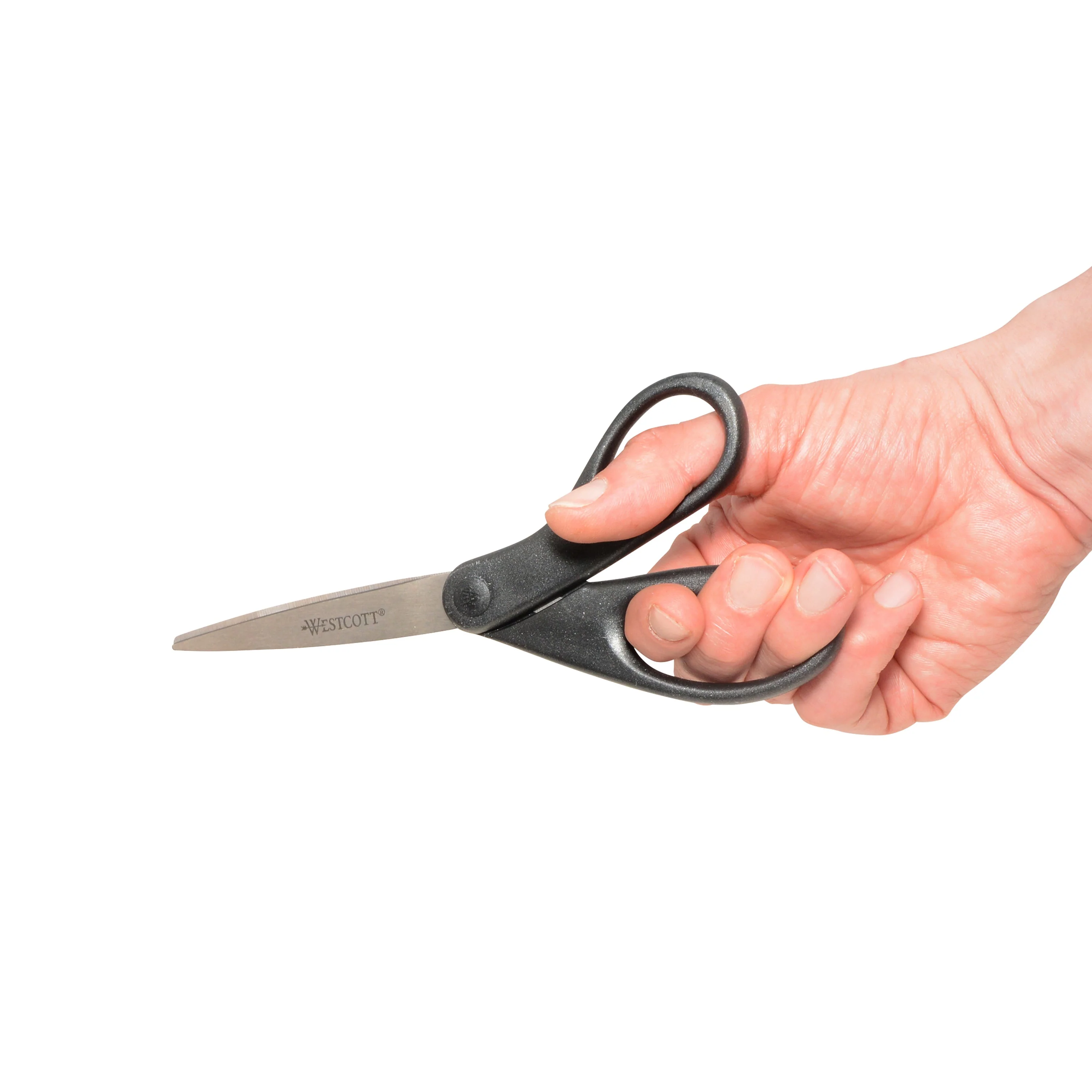 Westcott 8" All Purpose Straight Scissors, Metallic Black (13139) - Image 3