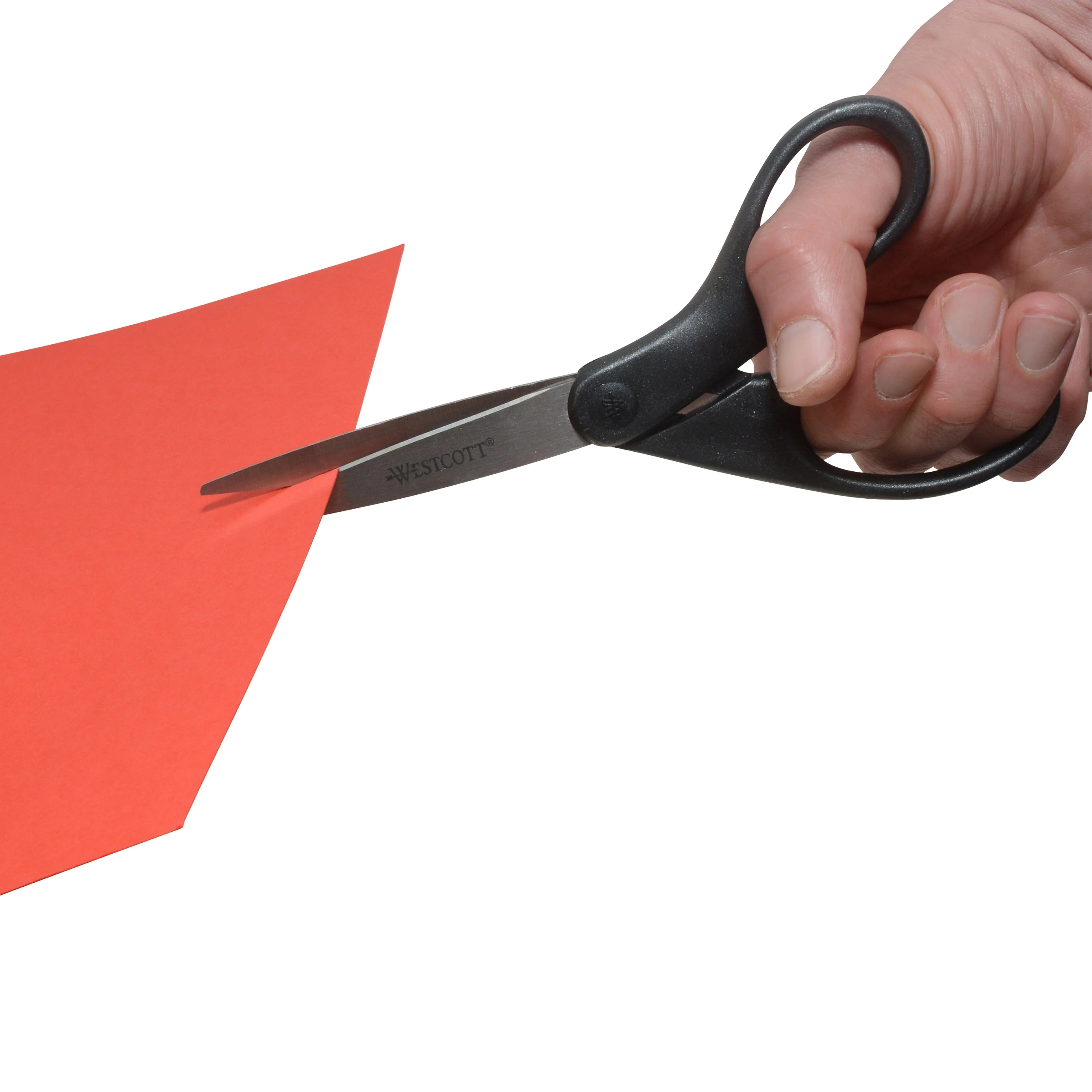 Westcott 8" All Purpose Straight Scissors, Metallic Black (13139) - Image 4