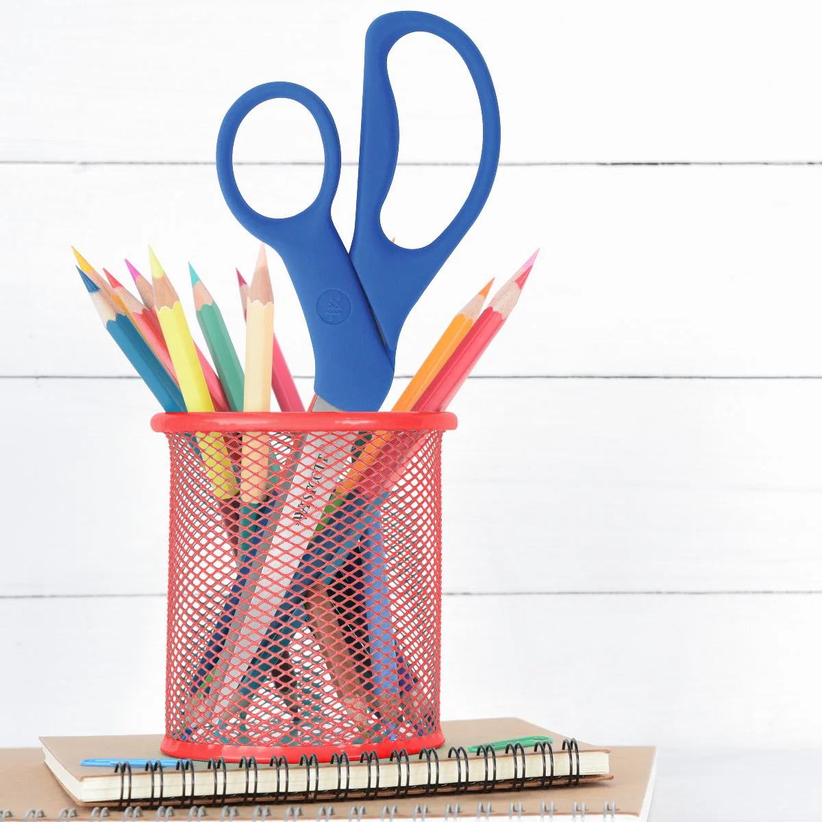 Westcott 8" Bent All Purpose Preferred Stainless Steel Scissors, Blue (43218) - Image 4