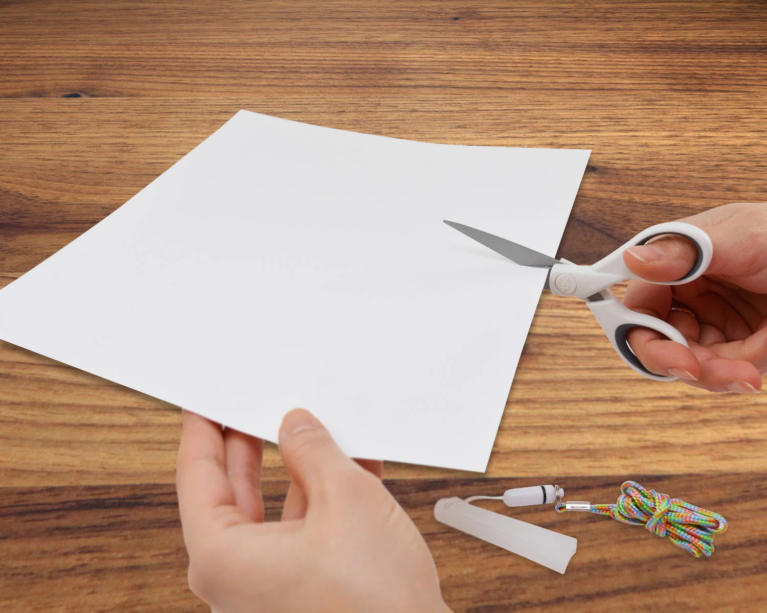 Westcott 8" Bent and 5" Straight Titanium Bonded Craft Scissors with Micro Tip, White, 2-Pack (16378) - Image 6