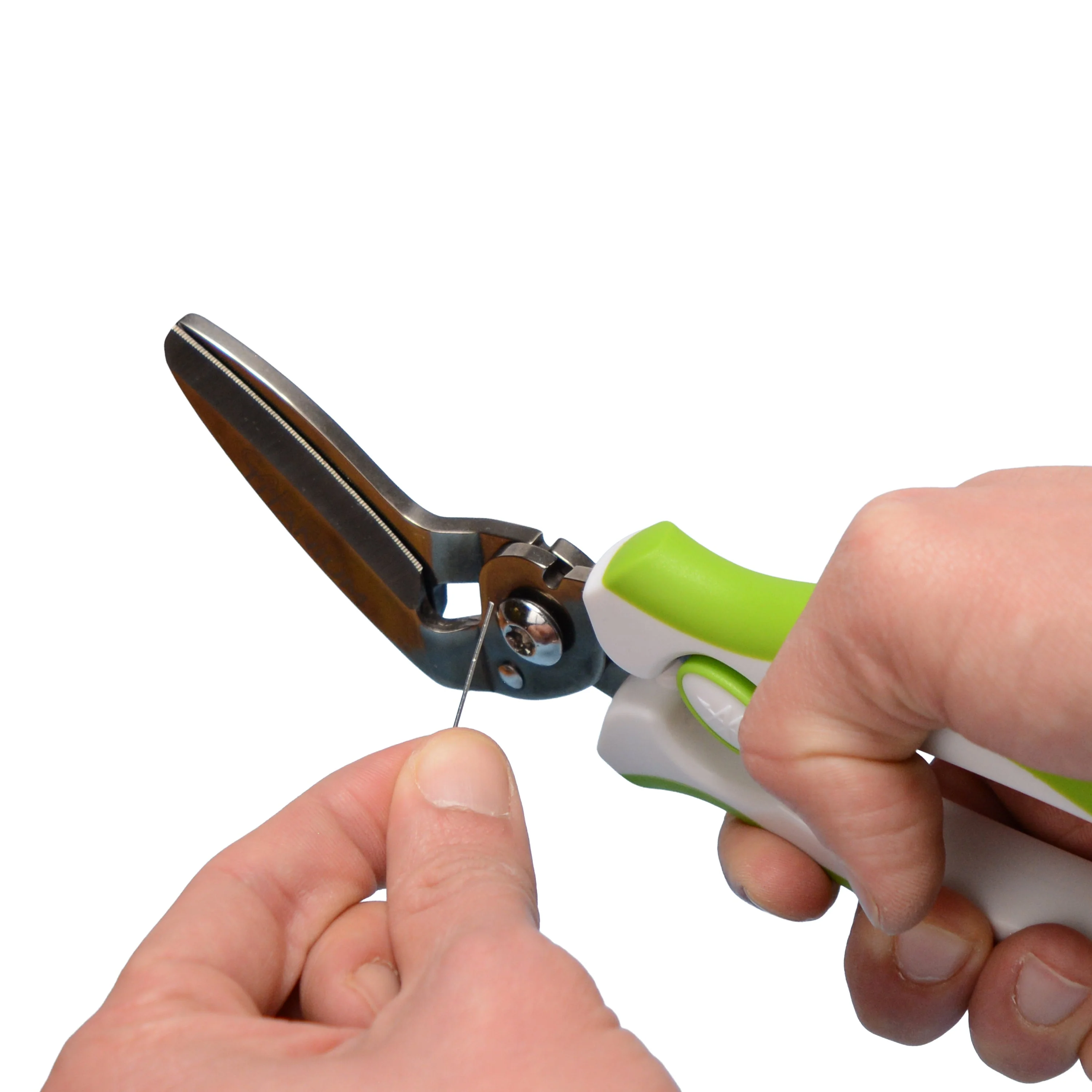 Westcott 8" CarboTitanium Industrial Strength DIY and Crafting Scissors with Spring Assist for Home or Worksite, Green/White (00970-Parent) - Image 8