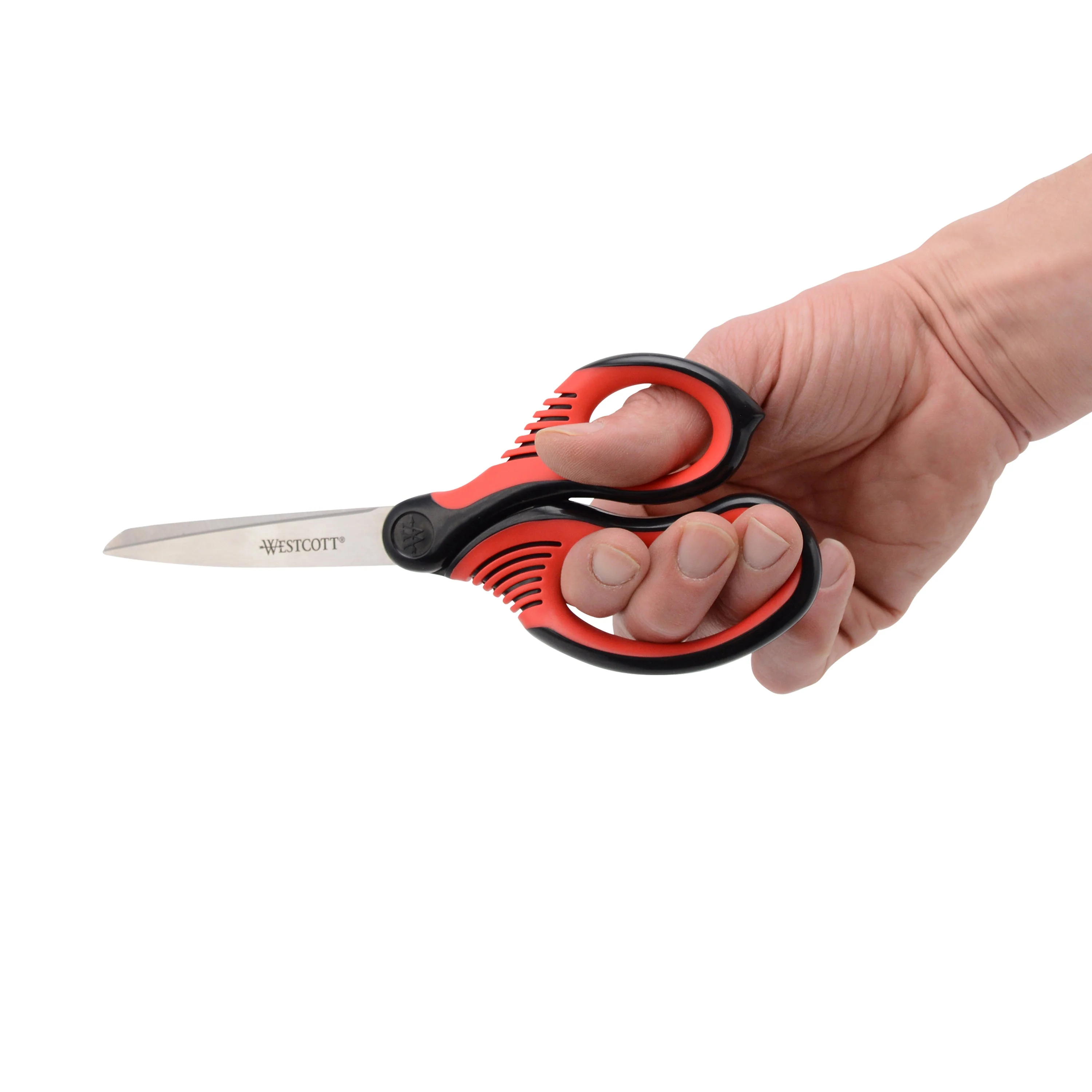 Westcott 8-Inch Titanium-Bonded Premium Handle Scissors for Office and Home, Black/Red (00960-Parent) - Image 6