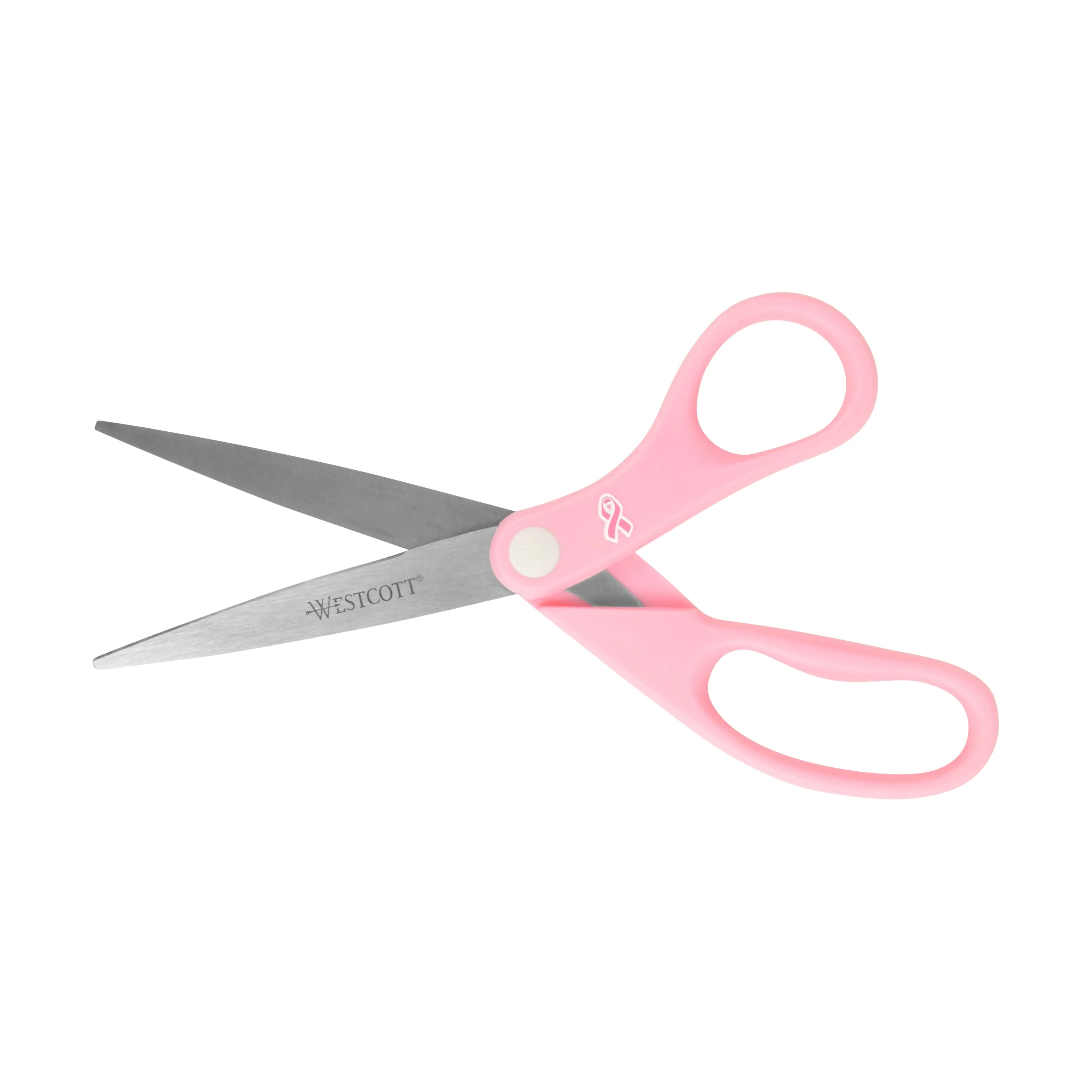 Westcott 8" Pink Ribbon Stainless Steel Scissors (15387) - Image 5