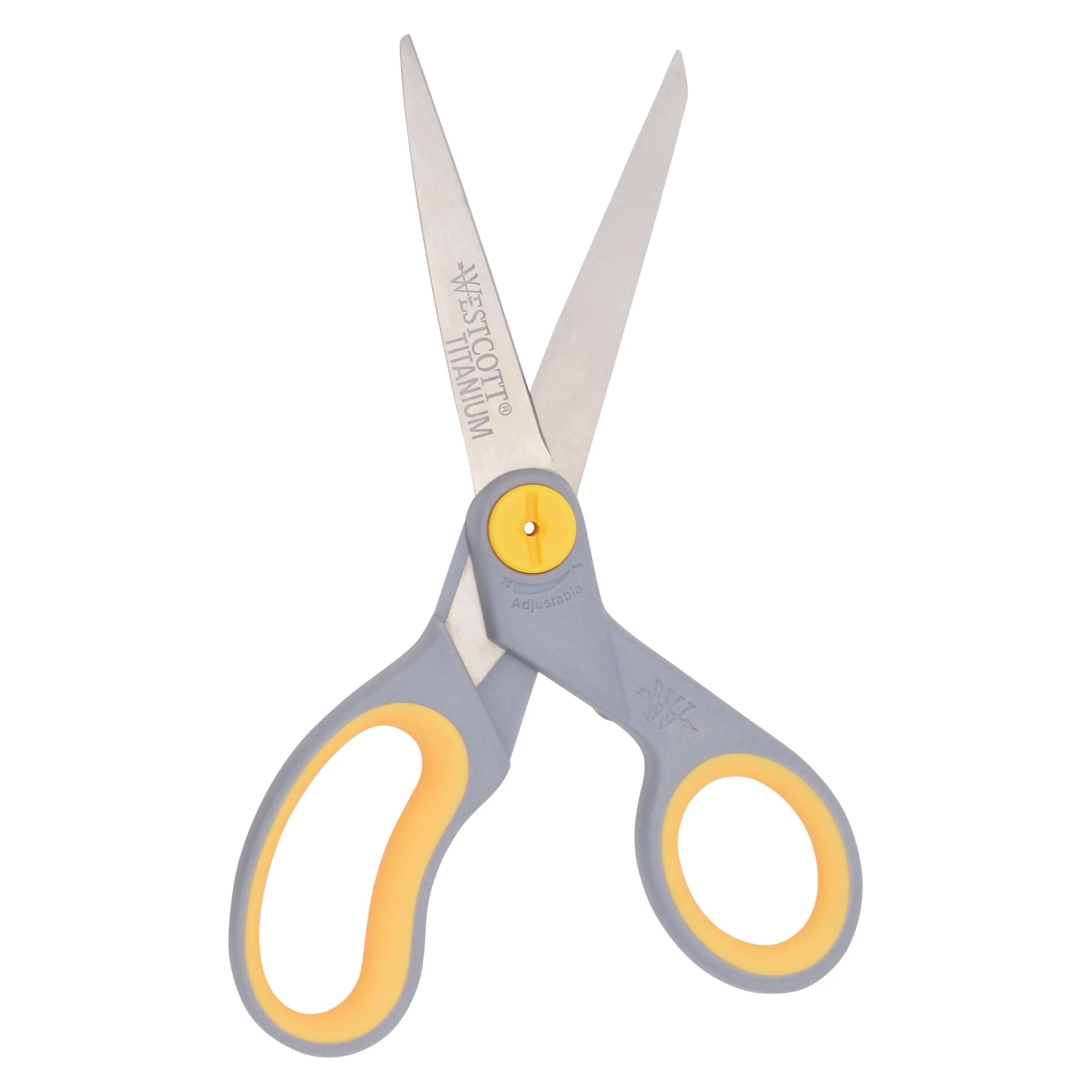 Westcott 8" Straight Soft Handle Titanium Bonded Glide Scissors, Grey/Yellow (13529) - Image 9