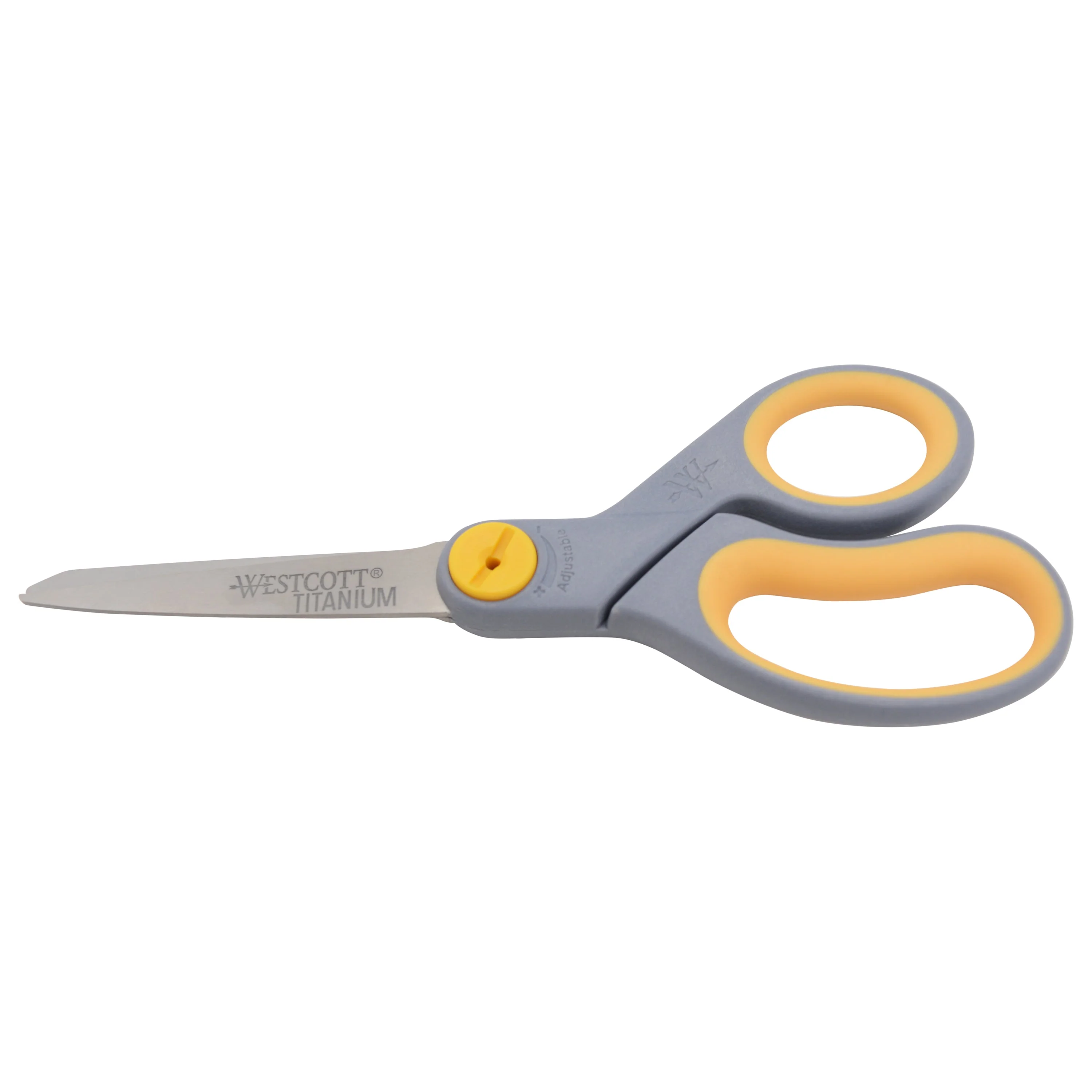 Westcott 8" Straight Soft Handle Titanium Bonded Glide Scissors, Grey/Yellow, 2 Pack (13901) - Image 5