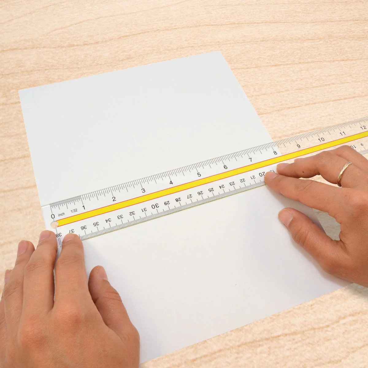 Westcott Acrylic Data Highlight Reading Ruler With Tinted Guide, 15" Clear (10580) - Image 4