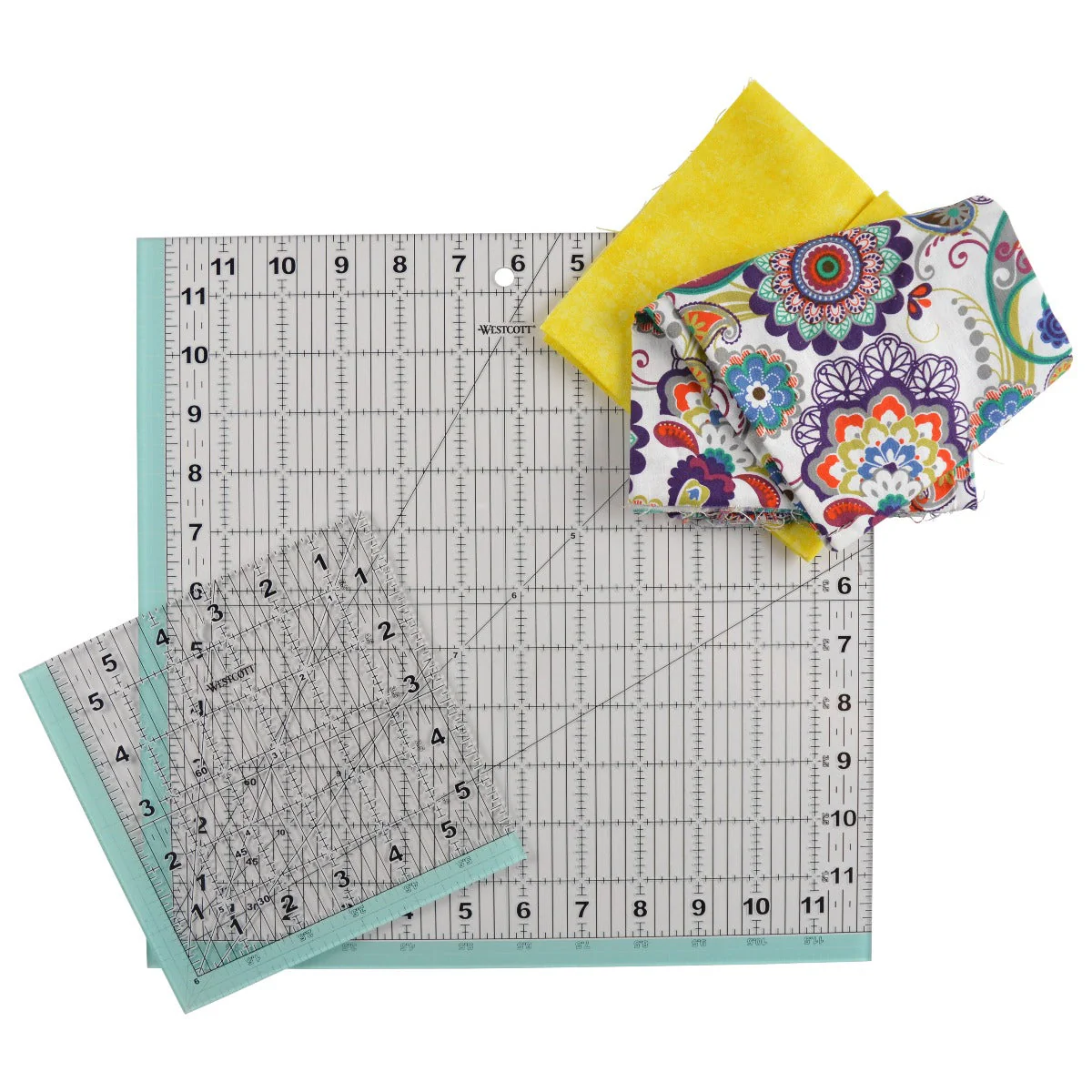 Westcott Acrylic Ruler Pack, Metric/Imperial, Clear, 2-Pack (14800-PARENT) - Image 7