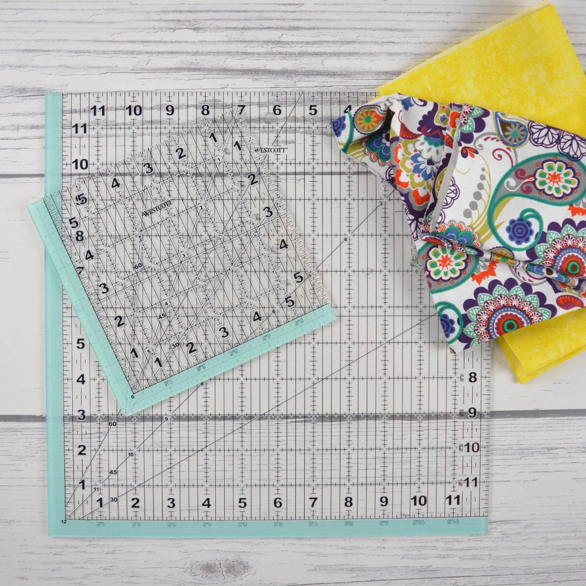 Westcott Acrylic Ruler Pack, Metric/Imperial, Clear, 2-Pack (14800-PARENT) - Image 9