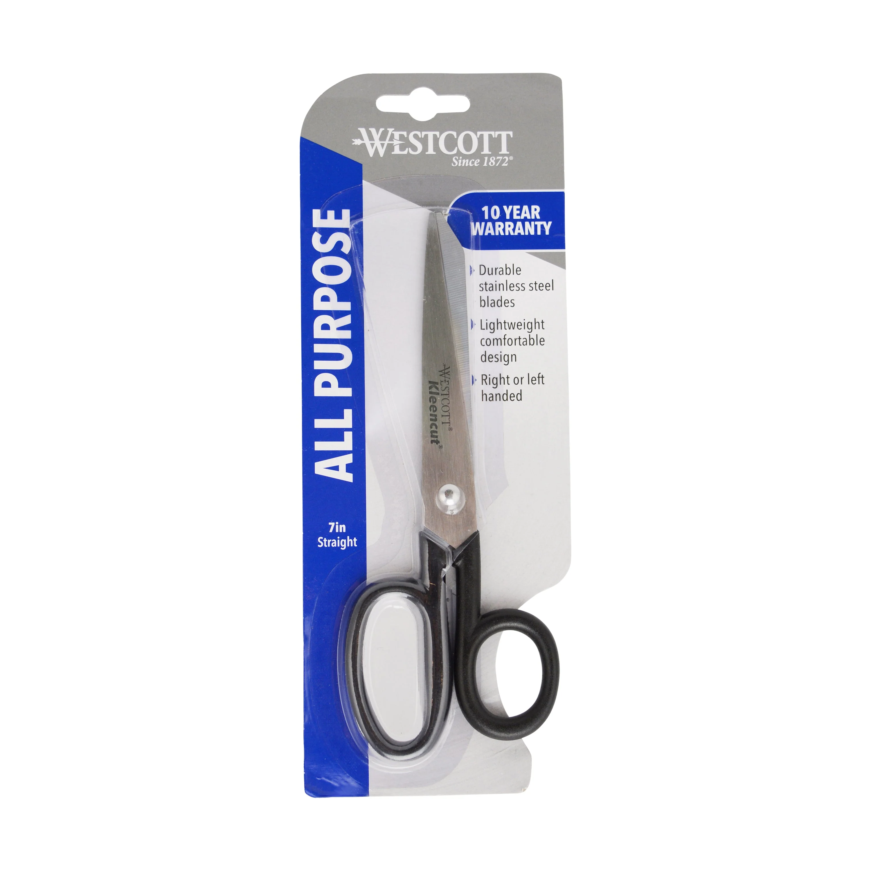 Westcott All Purpose Kleencut Stainless Steel Scissors, 7", Black (19017) - Image 6