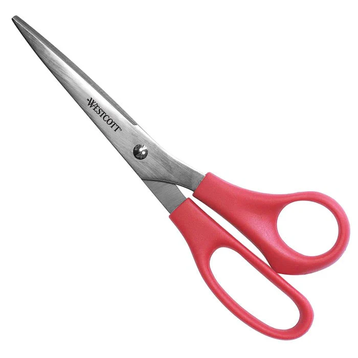 Westcott All Purpose Value Stainless Steel Scissors, 8", Red (40618) - Image 8