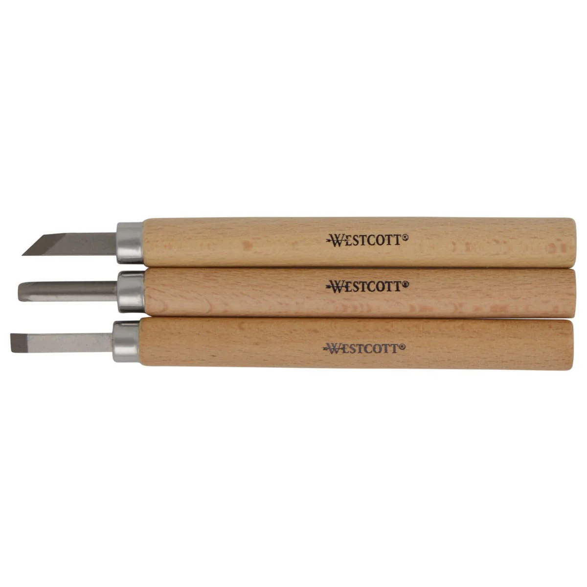 Westcott CarboTitanium Carving Tools Set for Wood Working, Soap Carving, Print Making, Clay Sculpture, 3-Piece Set (00674-Parent) - Image 3