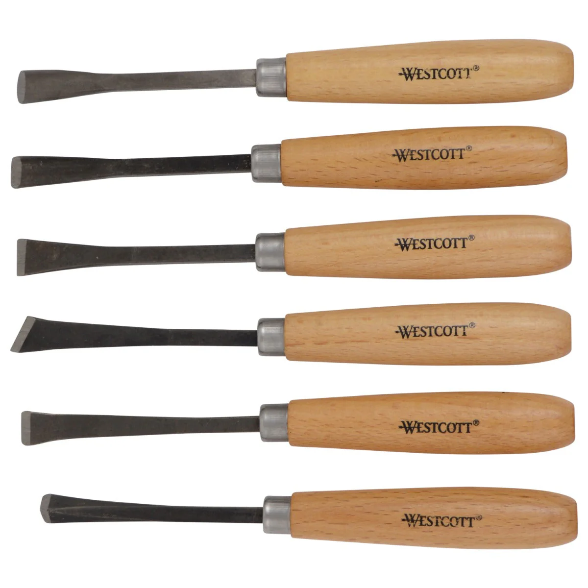 Westcott CarboTitanium Deluxe Carving Tools Set for Wood Working, Soap Carving, Print Making, Clay Sculpture, 6-Piece Set (00675-Parent) - Image 4