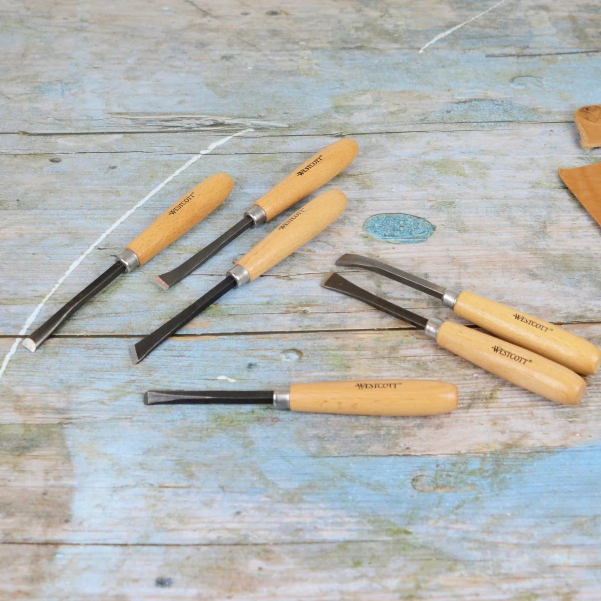 Westcott CarboTitanium Deluxe Carving Tools Set for Wood Working, Soap Carving, Print Making, Clay Sculpture, 6-Piece Set (00675-Parent) - Image 5