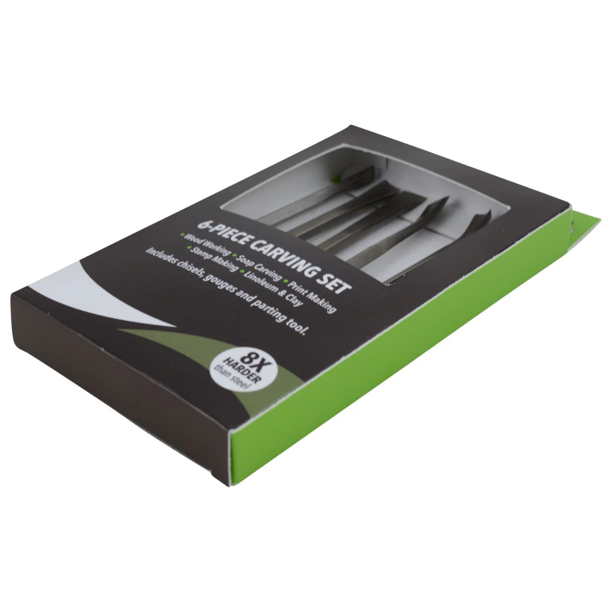 Westcott CarboTitanium Deluxe Carving Tools Set for Wood Working, Soap Carving, Print Making, Clay Sculpture, 6-Piece Set (00675-Parent) - Image 6