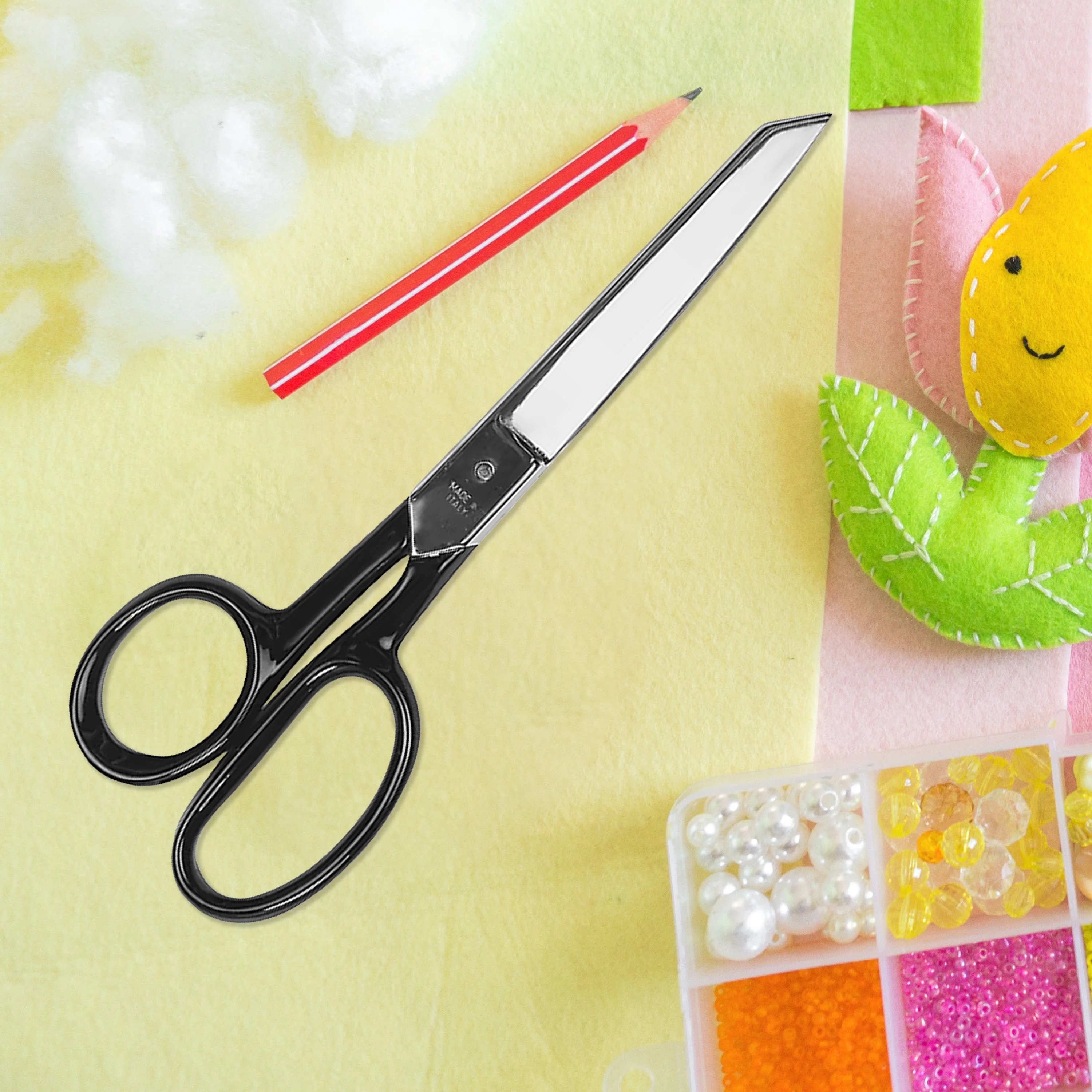 Westcott Forged Nickel Plated Straight Office Scissors, 8", Black (10260) - Image 3