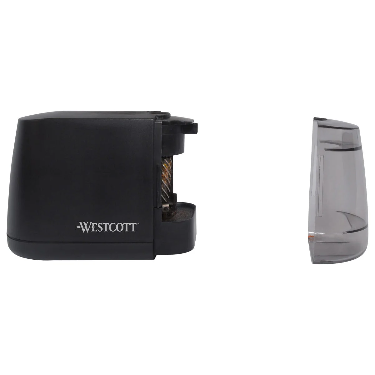 Westcott iPoint Duo™ Dual-Powered Battery/Electric Pencil Sharpener, Black (17812) - Image 8