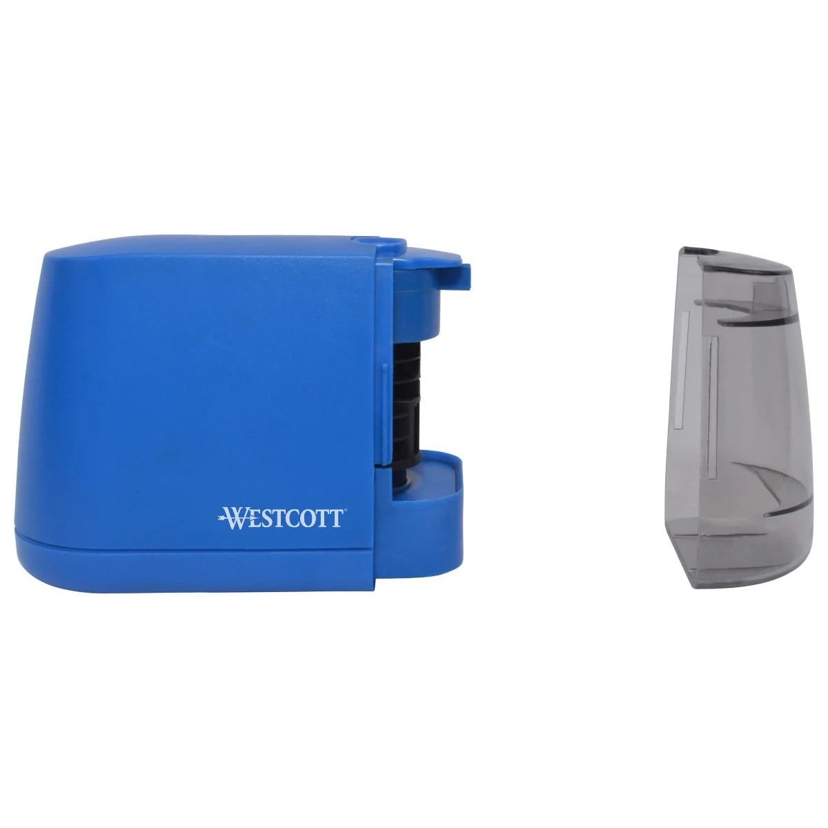 Westcott iPoint Duo™ Dual-Powered Battery/Electric Pencil Sharpener, Blue (17813) - Image 13