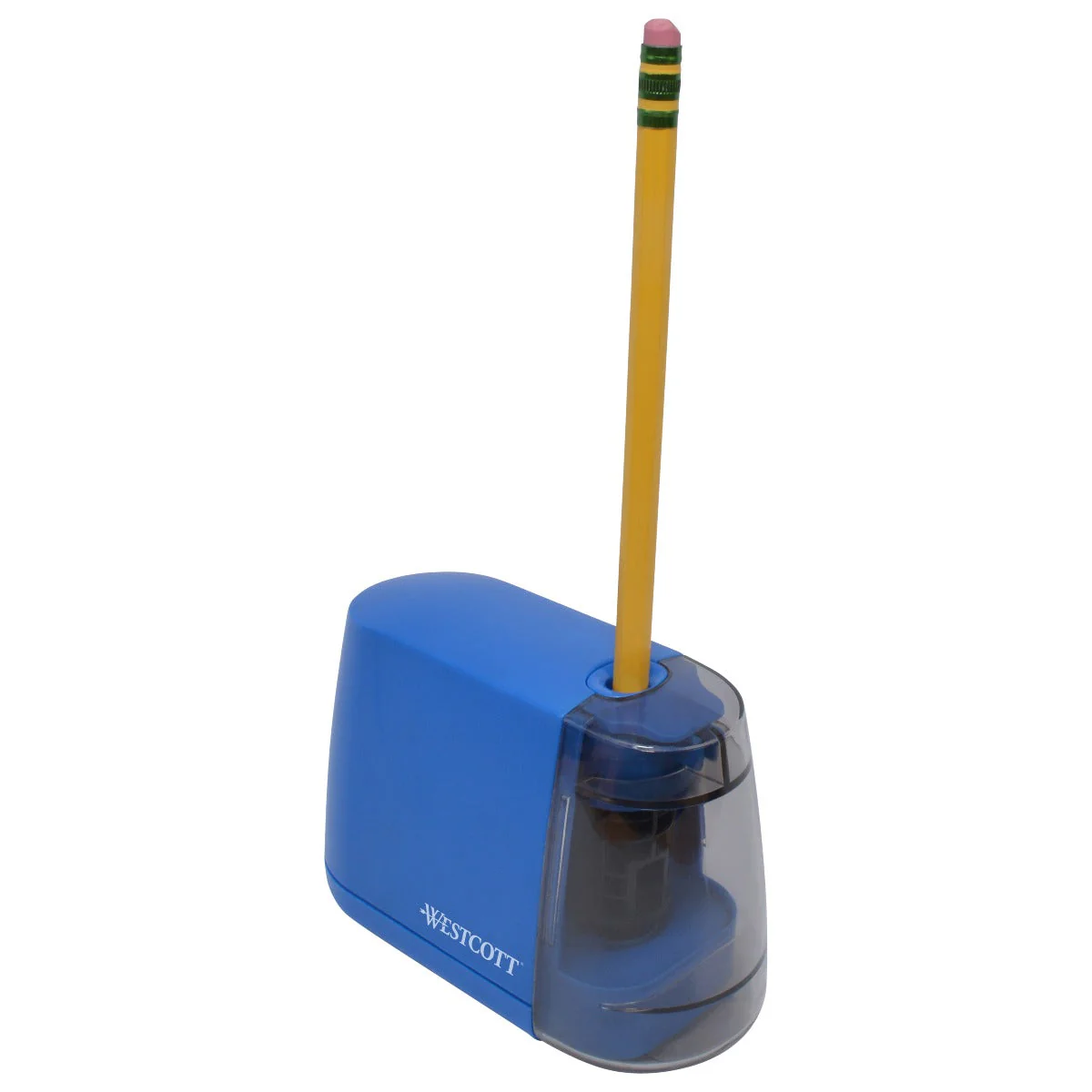 Westcott iPoint Duo™ Dual-Powered Battery/Electric Pencil Sharpener, Blue (17813) - Image 8