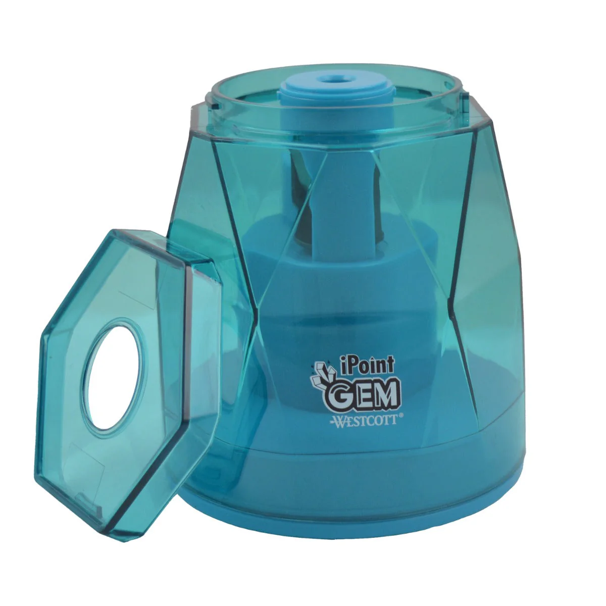 Westcott iPoint® GEM Battery Pencil Sharpener, Blue (00529-PARENT) - Image 6