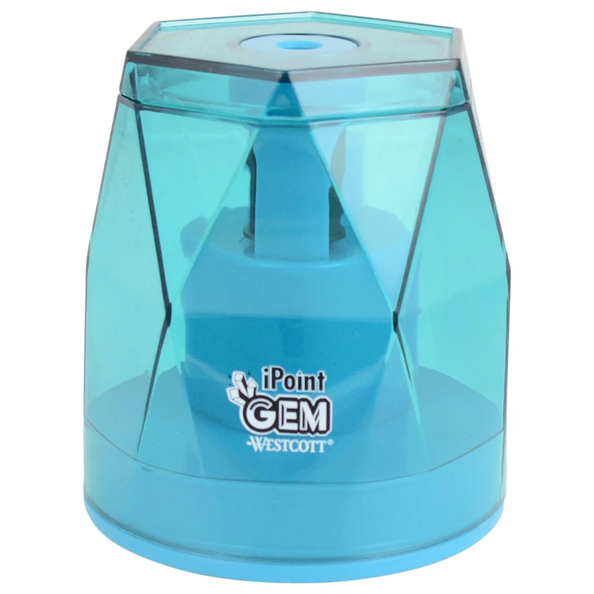 Westcott iPoint® GEM Battery Pencil Sharpener, Blue (00529-PARENT) - Image 9