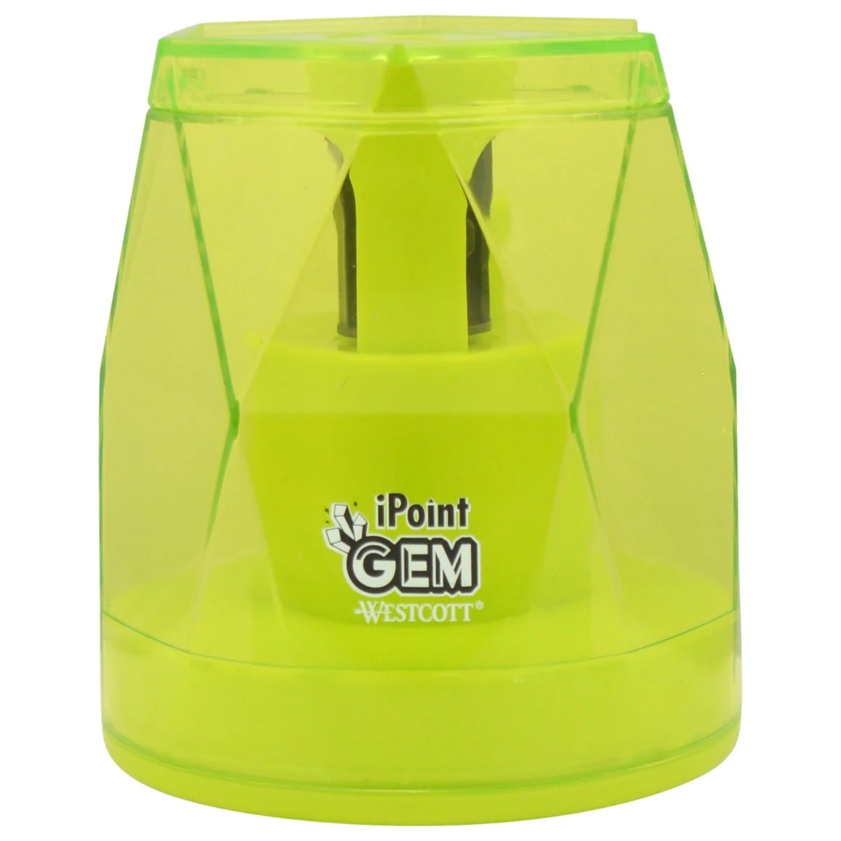Westcott iPoint® GEM Battery Pencil Sharpener, Neon Green (00577-PARENT) - Image 4